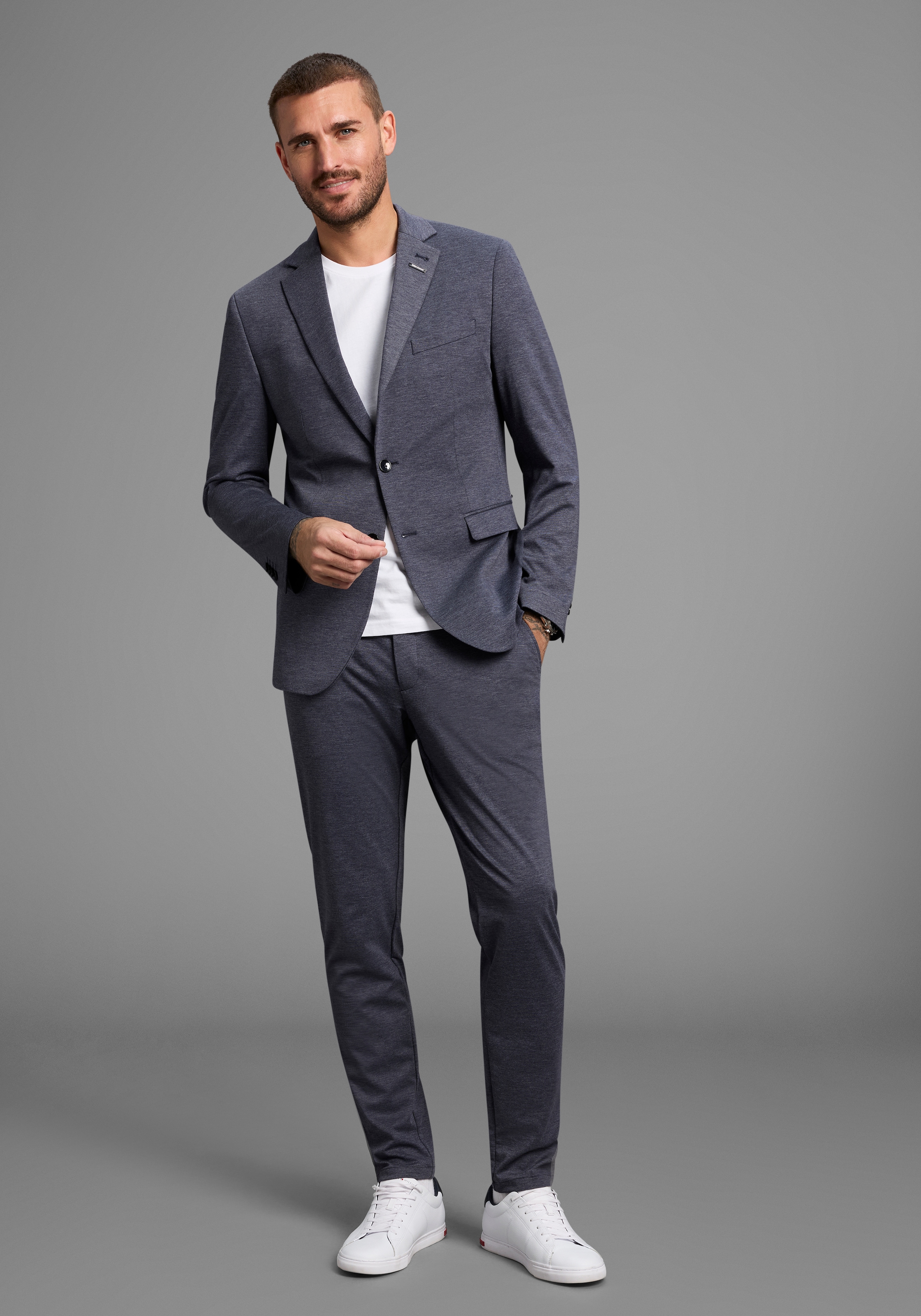 Bruno Banani Anzug »Jersey«, (Sakko & Hose), normal, elastische Qualität