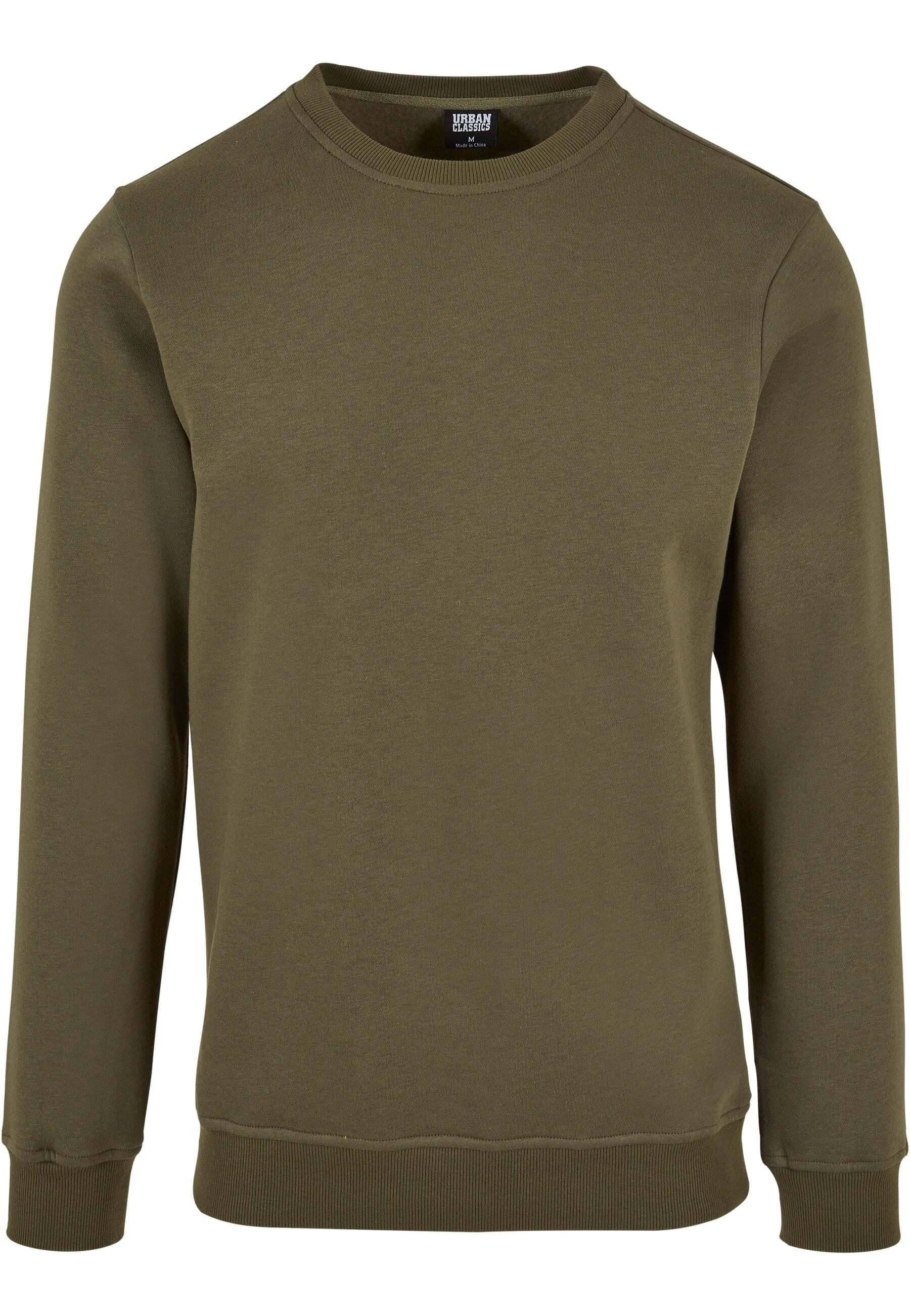 URBAN CLASSICS Rundhalspullover "Urban Classics Herren Basic Terry Crew"