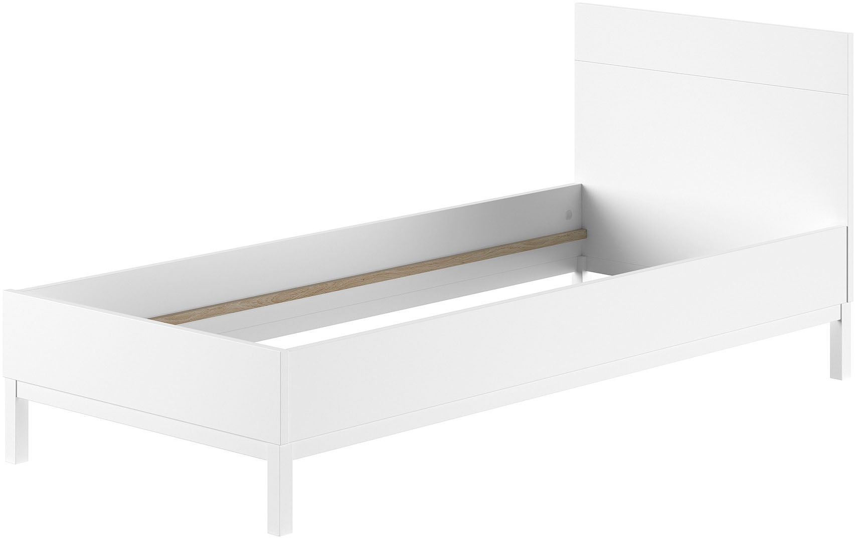 Vipack Jugendzimmer-Set »Set best. aus Einzelbett 90/200, Nachtkonsole, Kleiderschrank 2-trg.«, (3 tlg.), in gradlinigem Design, pflegeleichte lackierte Oberfläche in Weiß
