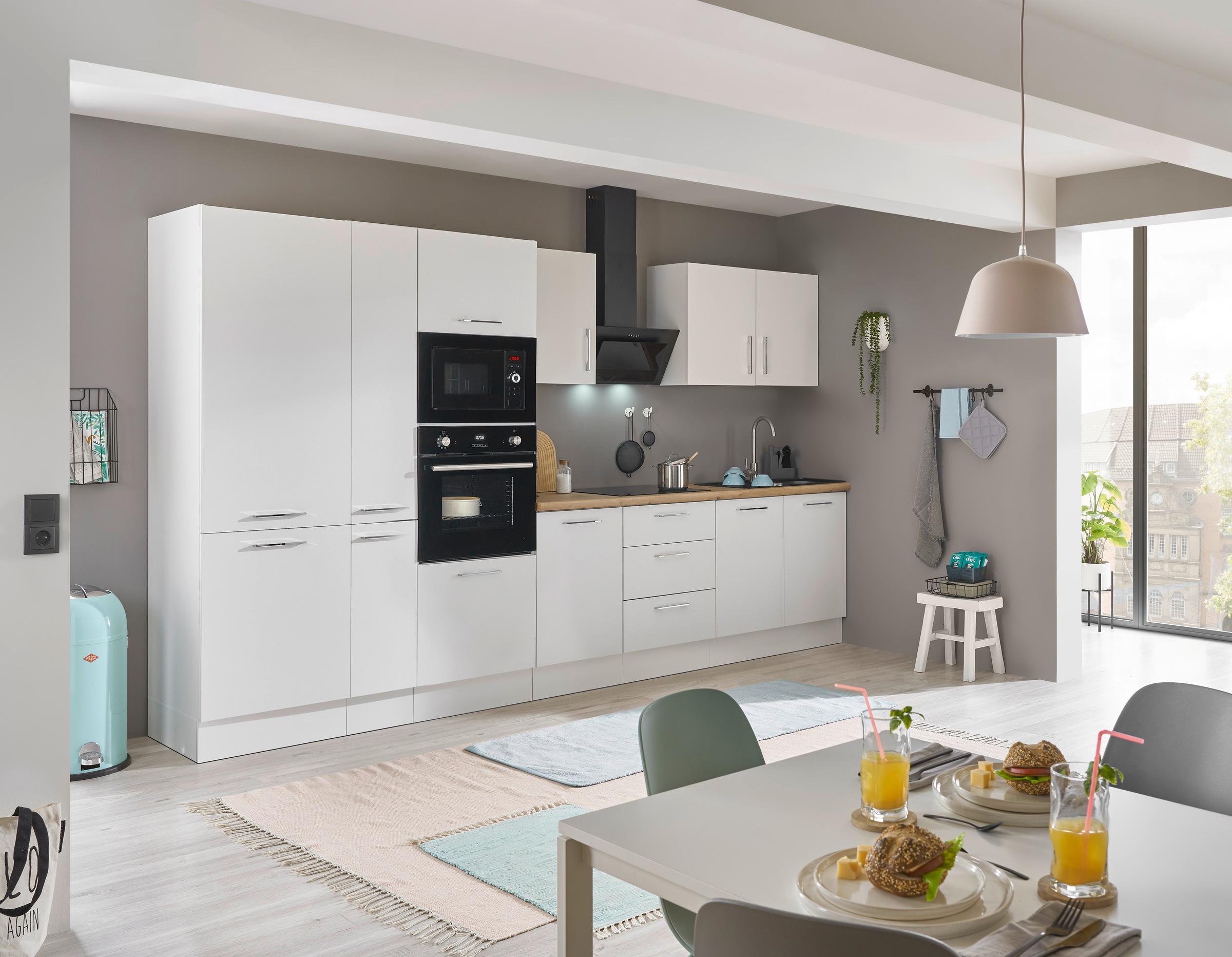 BASIC by Balculina Küchenzeile »Turin«, Breite 360 cm, wahlweise mit E-Geräten