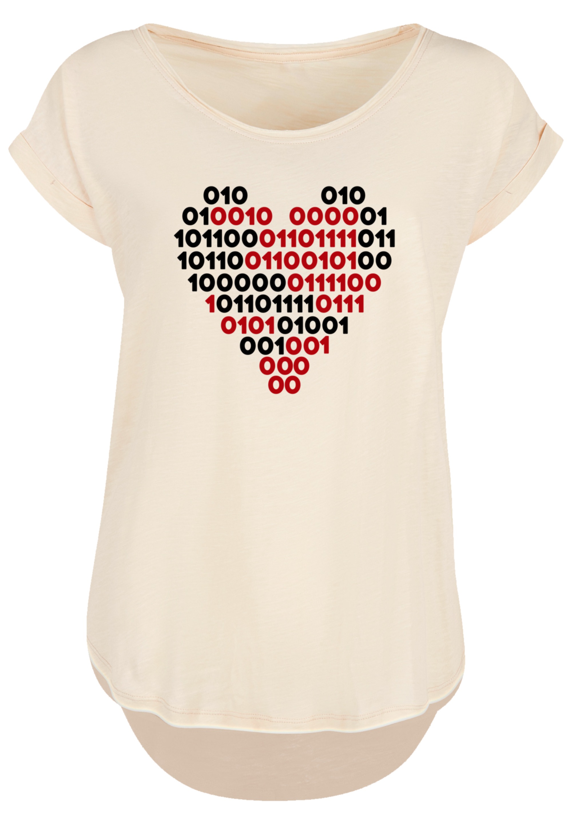 F4NT4STIC T-Shirt "I love you 01001001 Binary Code Herz Valentinstag", Prem günstig online kaufen