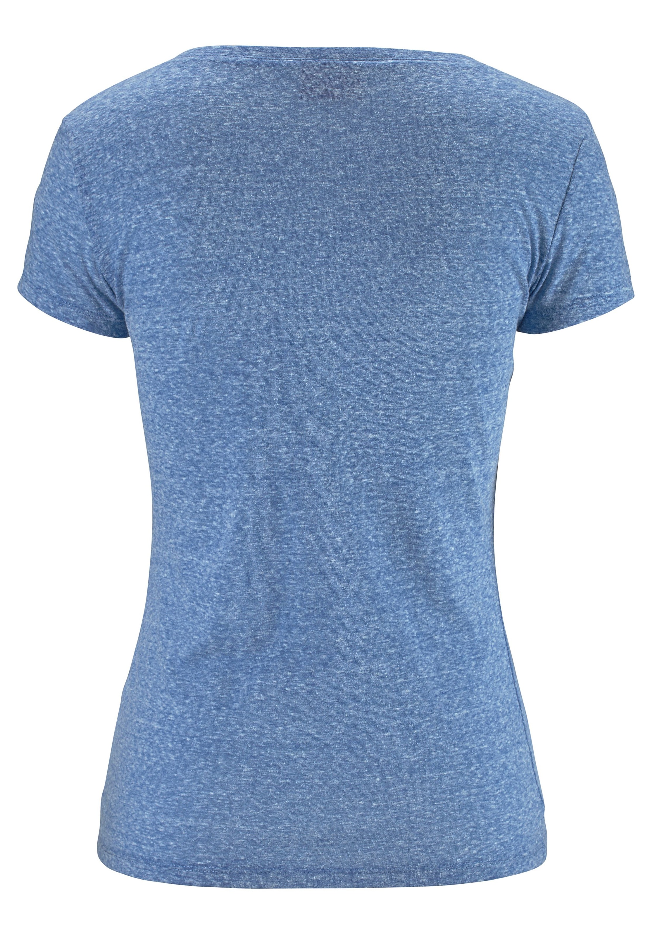 Venice Beach Strandshirt, mit Logo-Druck aus melierter Ware, Vintage-Look, günstig online kaufen