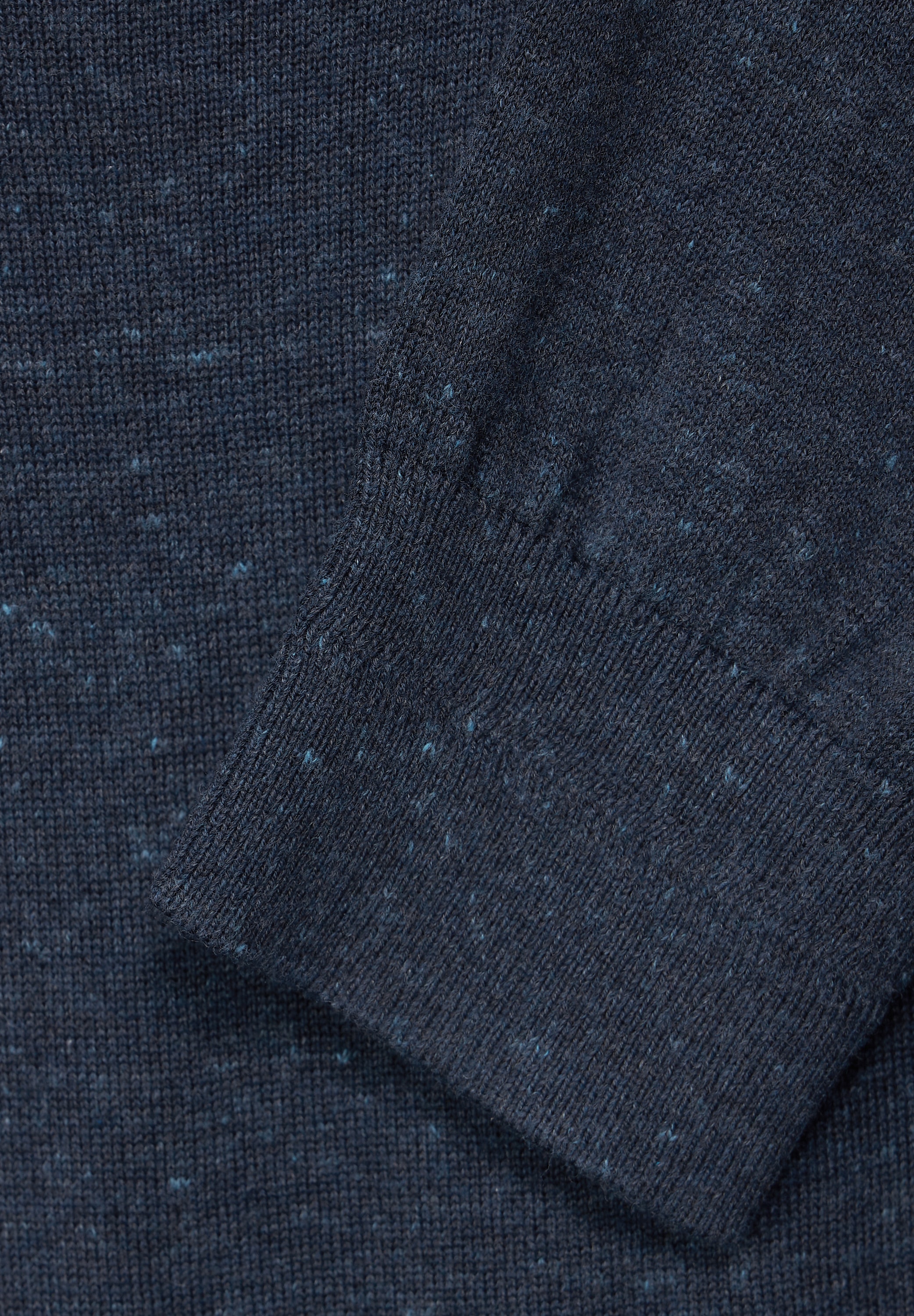 STREET ONE MEN Rollkragenpullover, in Melange Optik