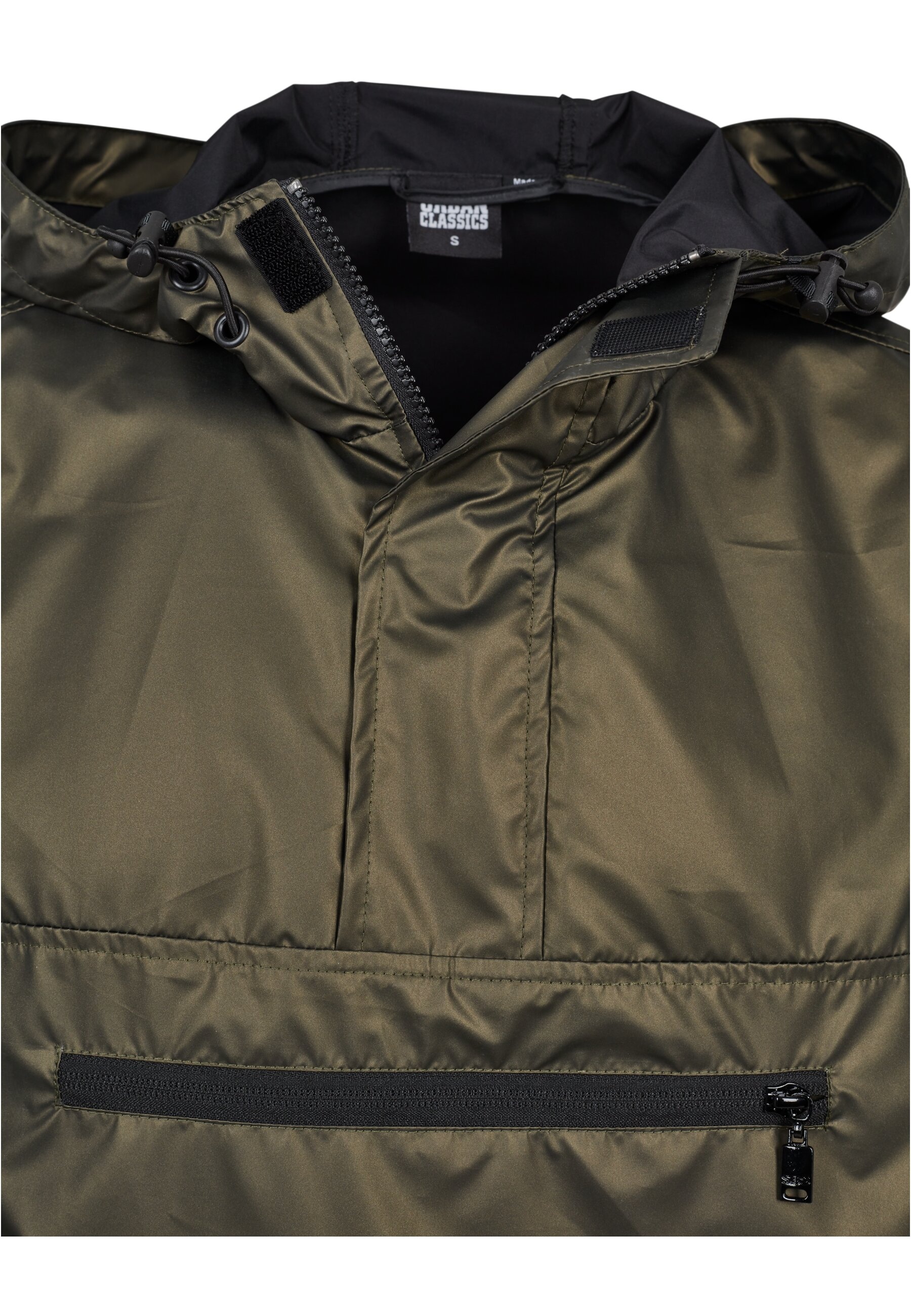 URBAN CLASSICS Allwetterjacke »Urban Classics Herren Light Pull Over Jacket«, (1 St.), mit Kapuze