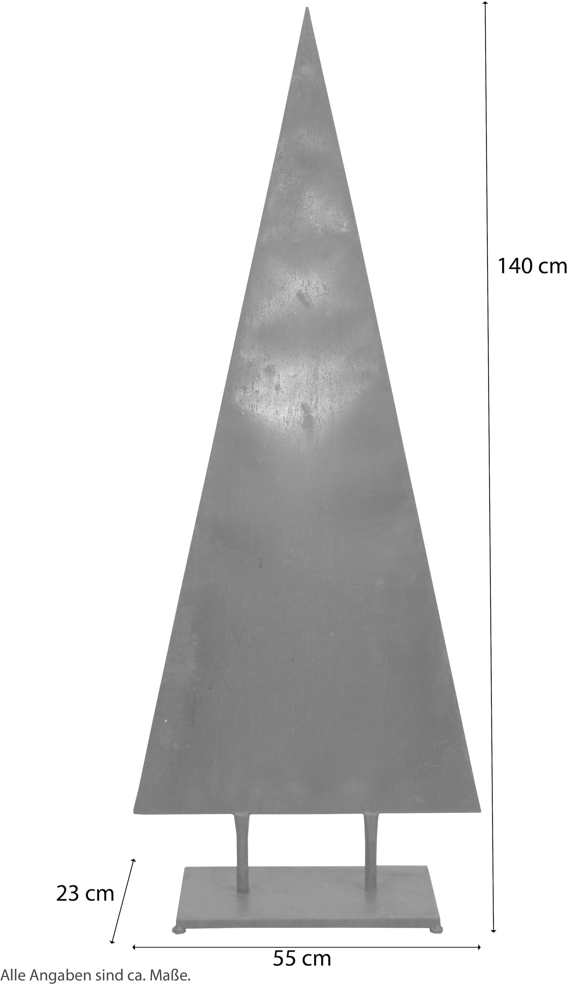 HOFMANN LIVING AND MORE »Weihnachtsbaum, kaufen aussen«, Dekobaum Oberfläche Weihnachtsdeko Metall, aus mit rostiger BAUR 