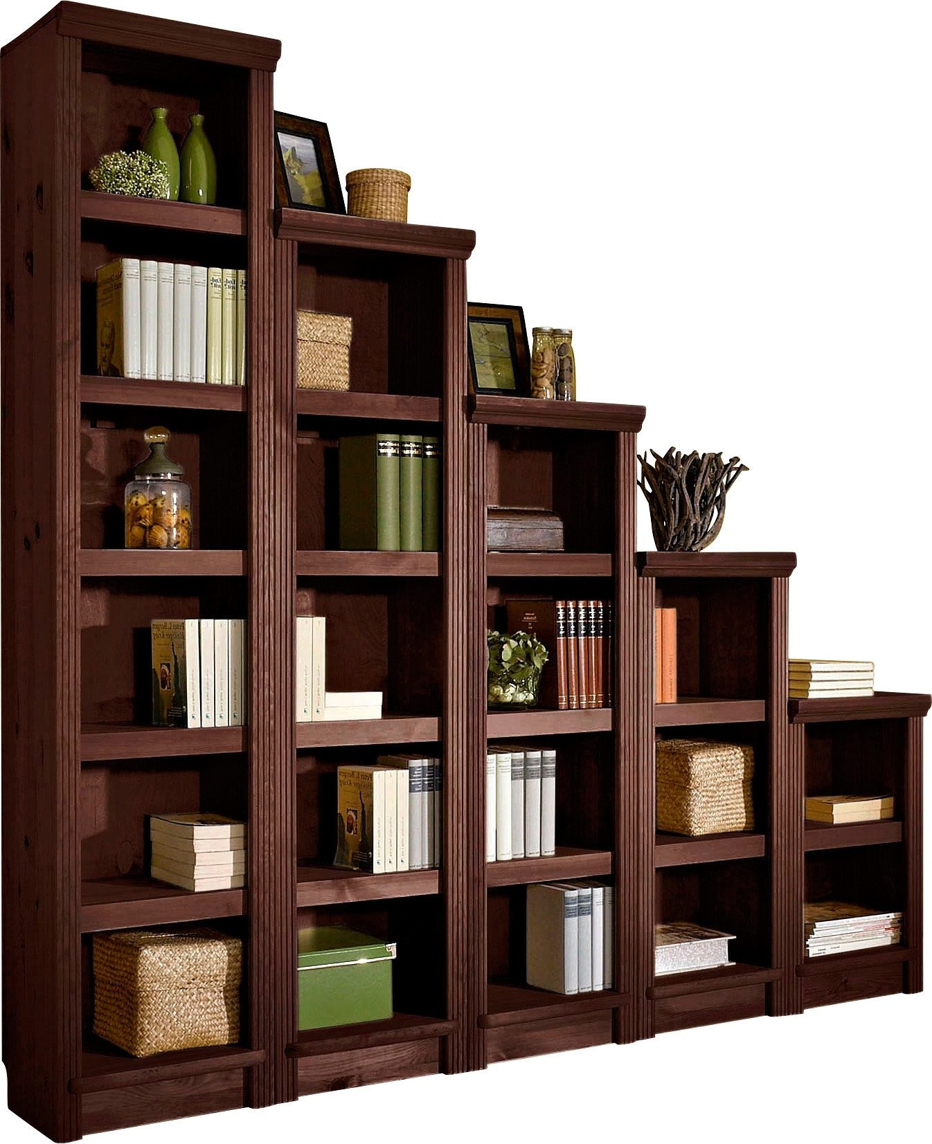Home affaire Standregal »Soeren Stege«, aus massiver Kiefer, Maße (B/T/H): 40/29/156 cm, mit viel Stauraum