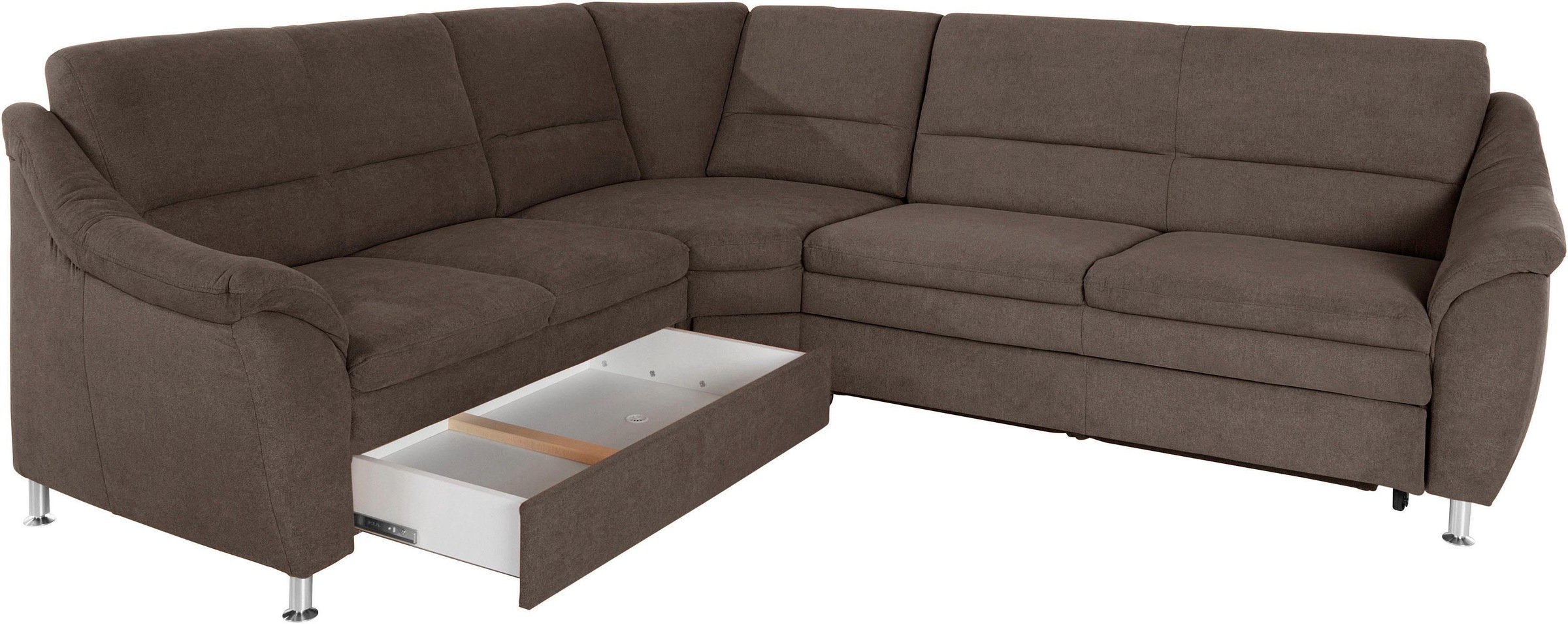 Home affaire Cardoso L-Shape Sofa Brown 9