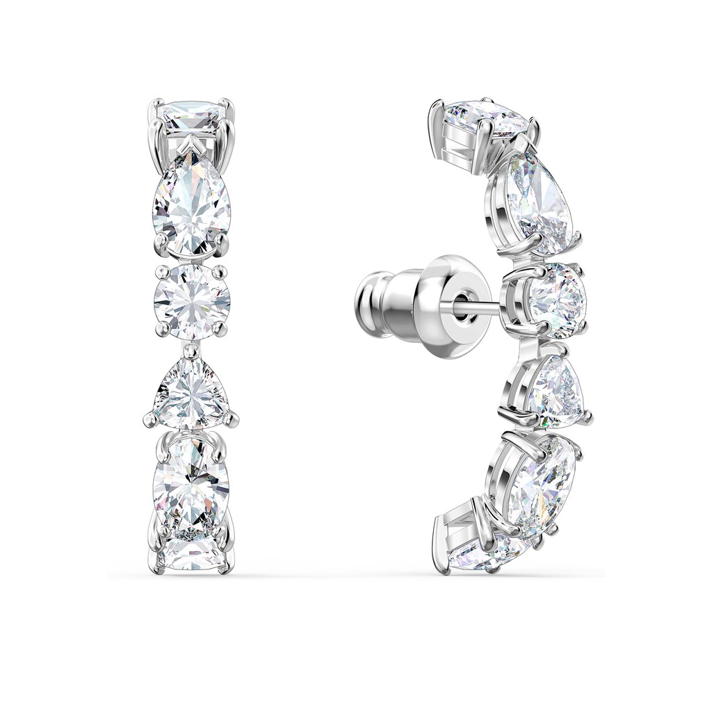 Swarovski Paar Ohrstecker »Tennis Deluxe Mixed Ohrringe, weiss, rhodiniert, 5563322«