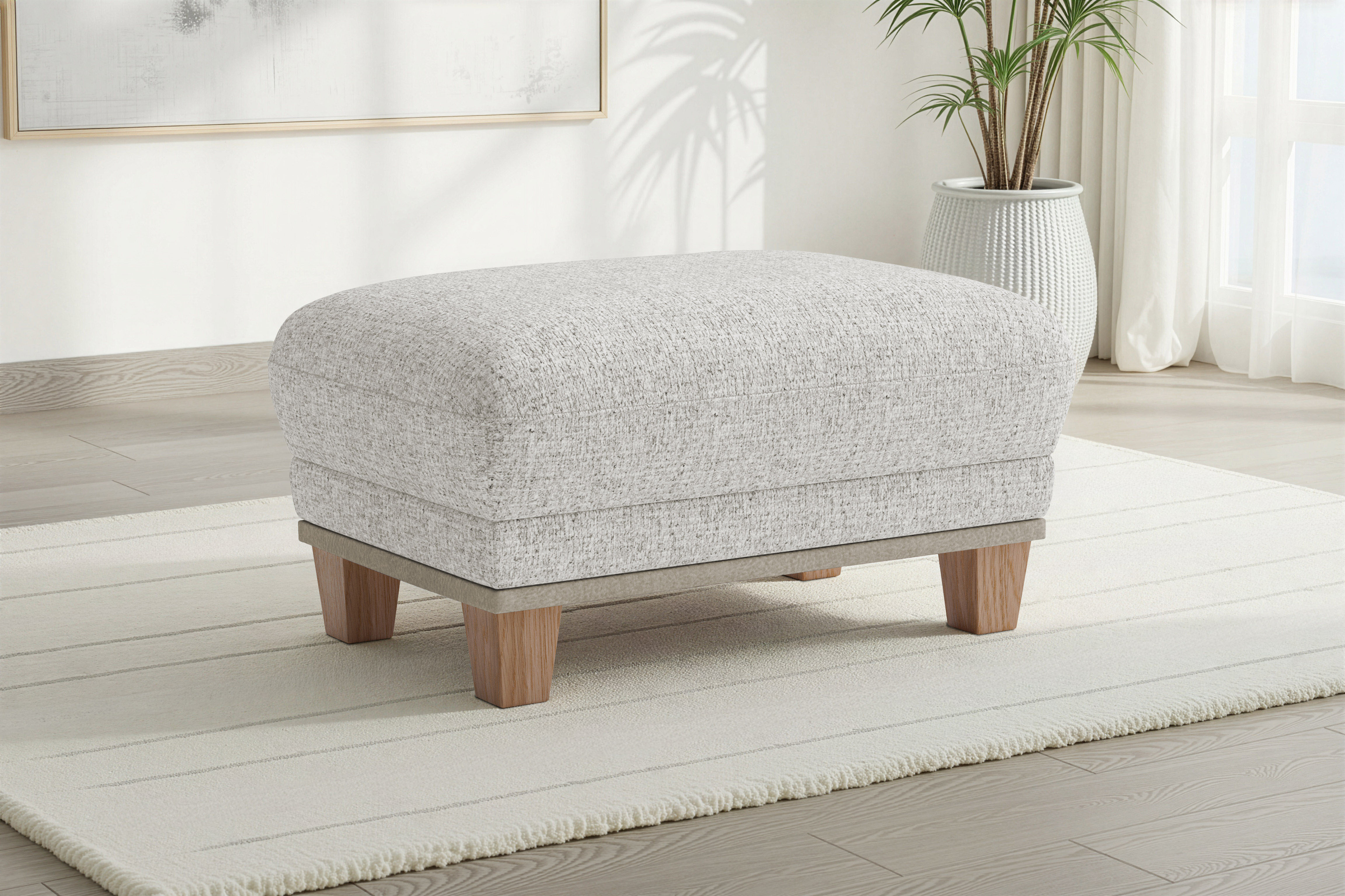 sit&more Polsterhocker "Concept" mit Buchefuß in drei Farben zur Auswahl