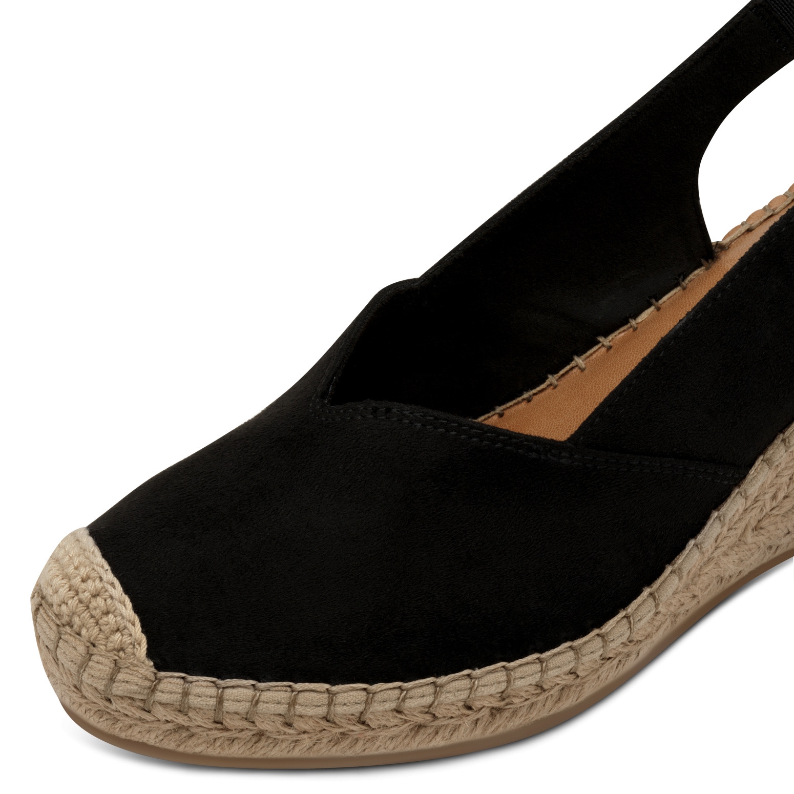 Tamaris Slingpumps, Keilabsatz, Plateau, Sandale, Sommerschuh, eingearbeiteter Gummizug
