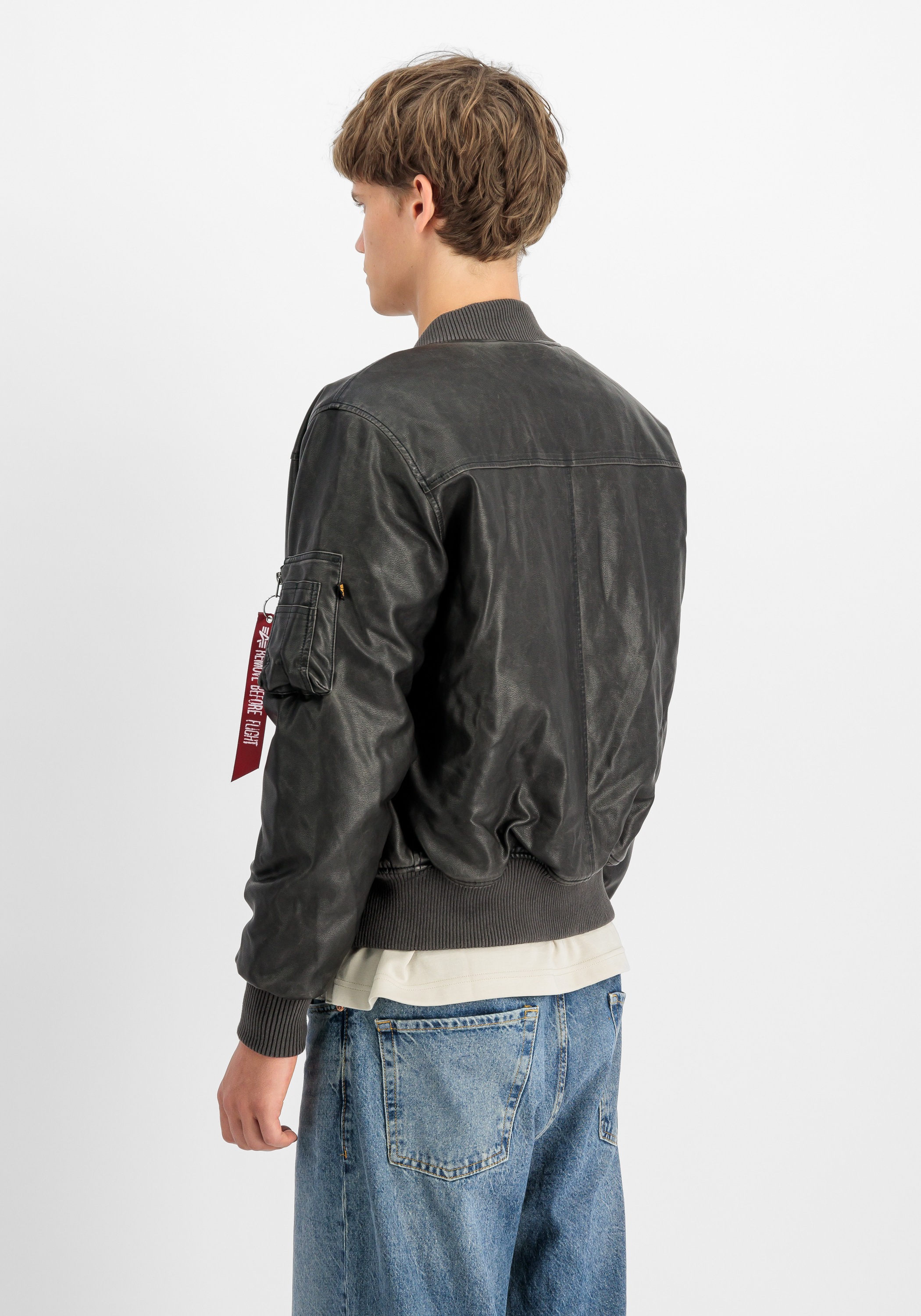 Alpha Industries Bomberjacke »Alpha Industries Men - Bomber Jackets MA-1 Faux Leather Vintage«