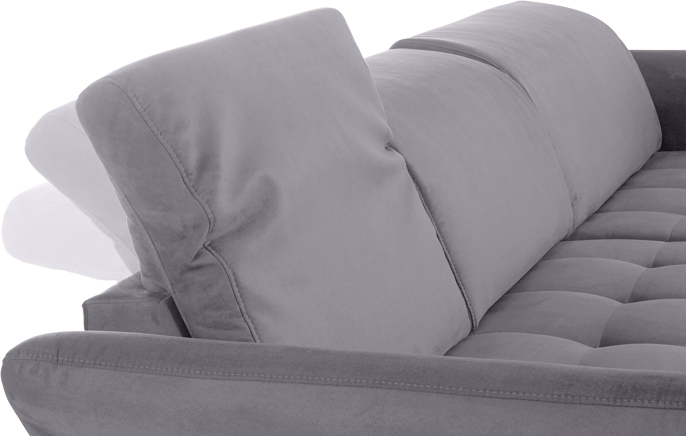 Home affaire Ecksofa »Fresh L-Form« Federkern, wahlweise Kopfteilverstellung und motorischer Vorziehsitz