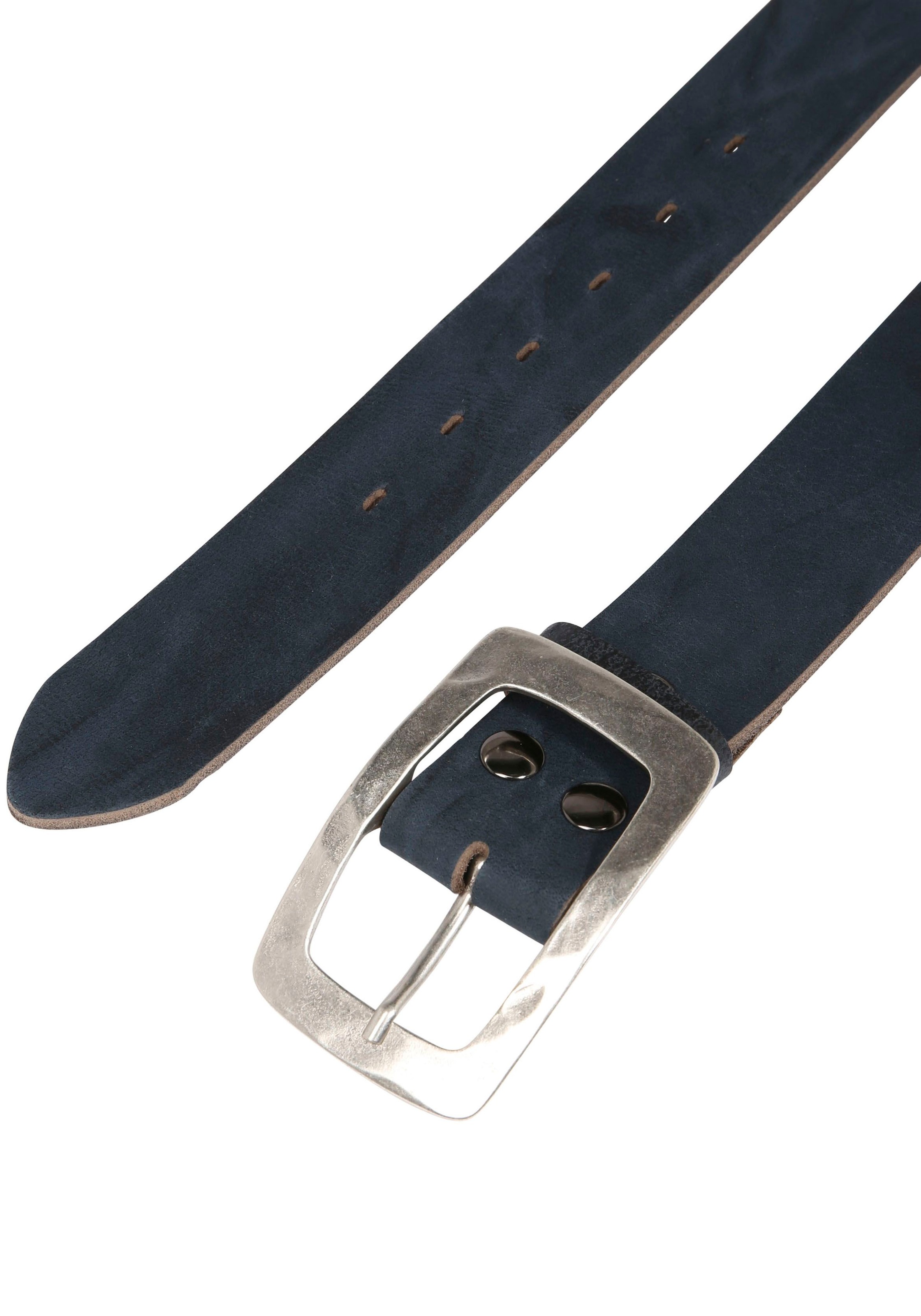 Rettungsring Gürtel Ledergürtel, mit eckiger Schließe im Vintage-Look günstig online kaufen