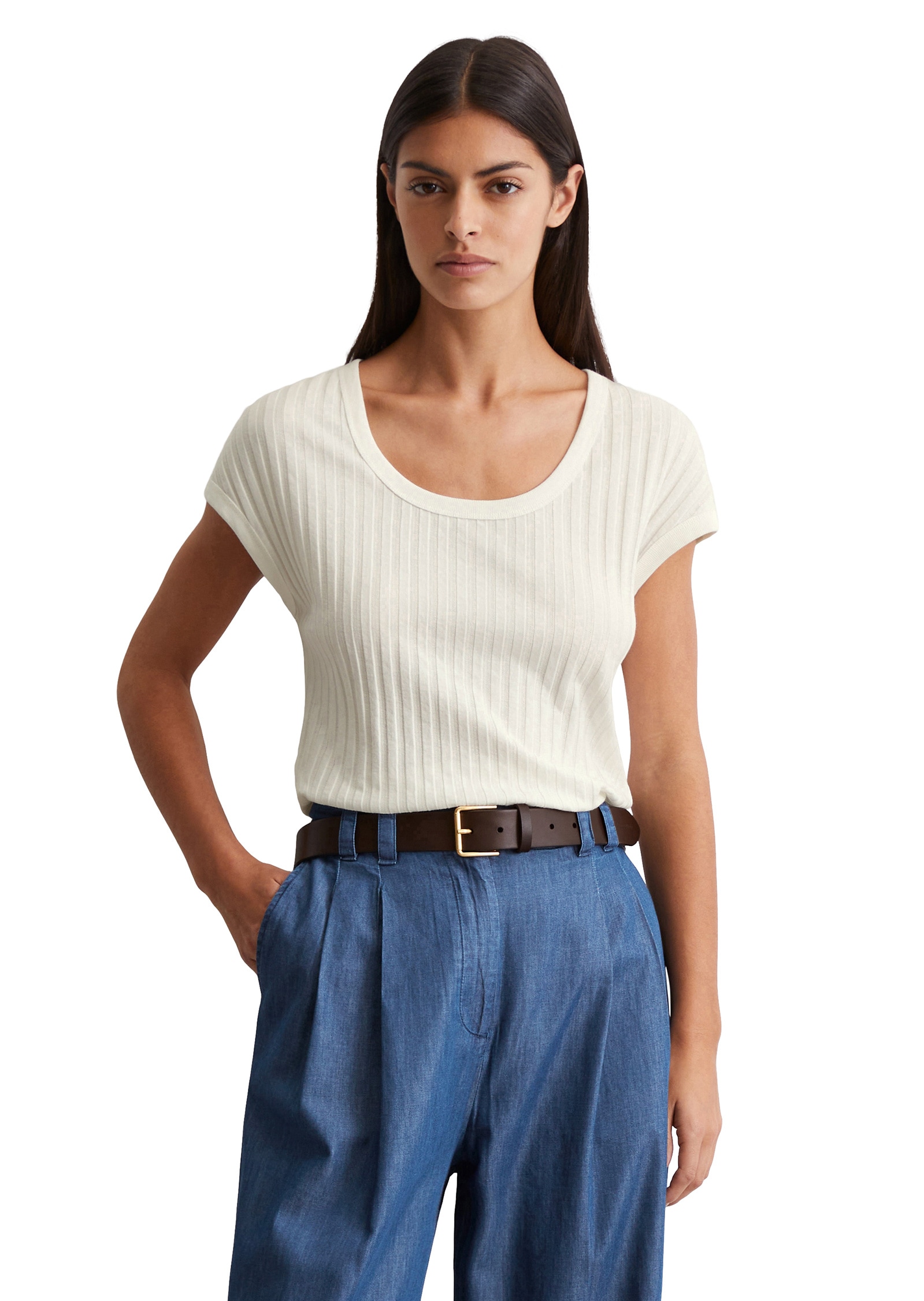 Marc OPolo T-Shirt "aus softem Modal-Organic-Cotton-Mix" günstig online kaufen