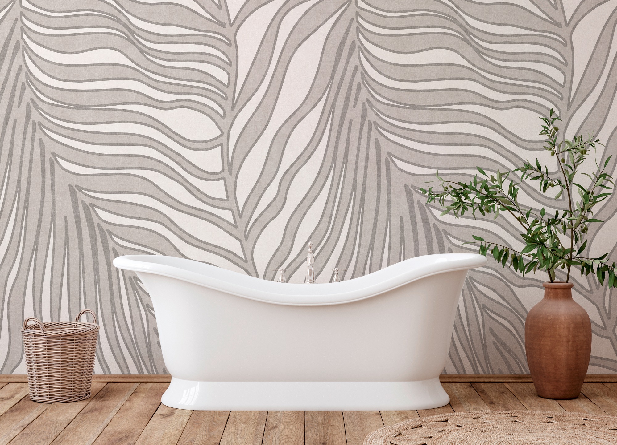 s.Oliver Vliestapete »Dschungel-Tapete - Vliestapete Palmenblatt« matt strukturiert moderne Natur-Design Wandtapete Schlafzimmer Küche Wohnzimmer