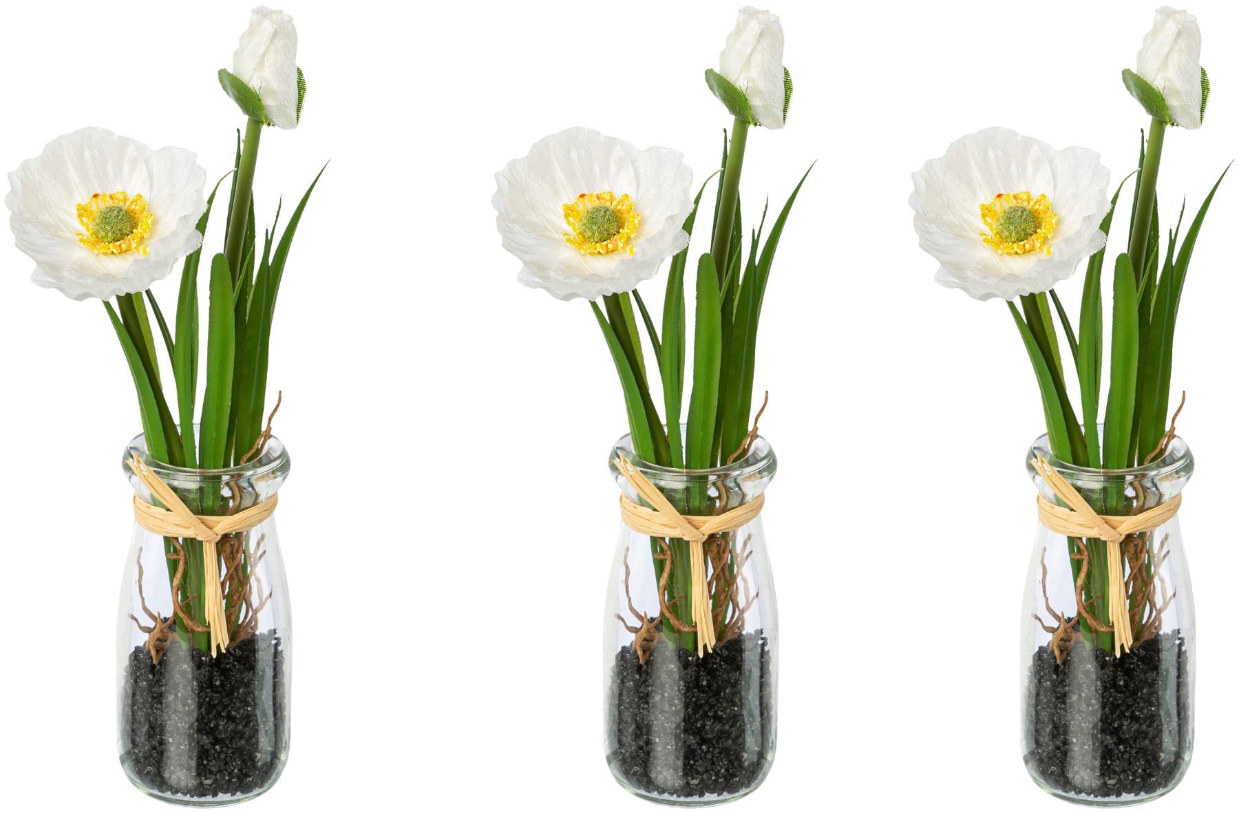 Creativ green Kunstblume »Mohn im Glas«