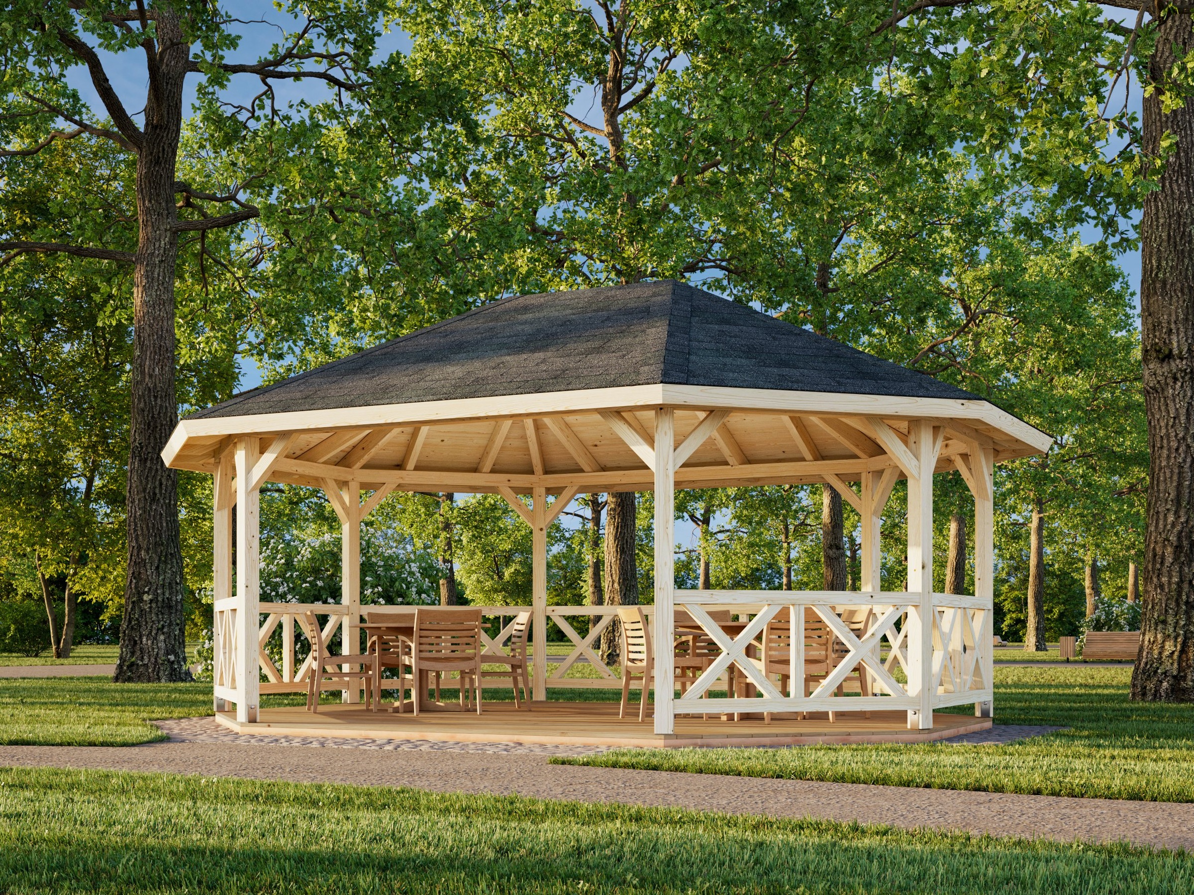 Palmako Holzpavillon »Betty« BxTxH: 551x700x362 cm