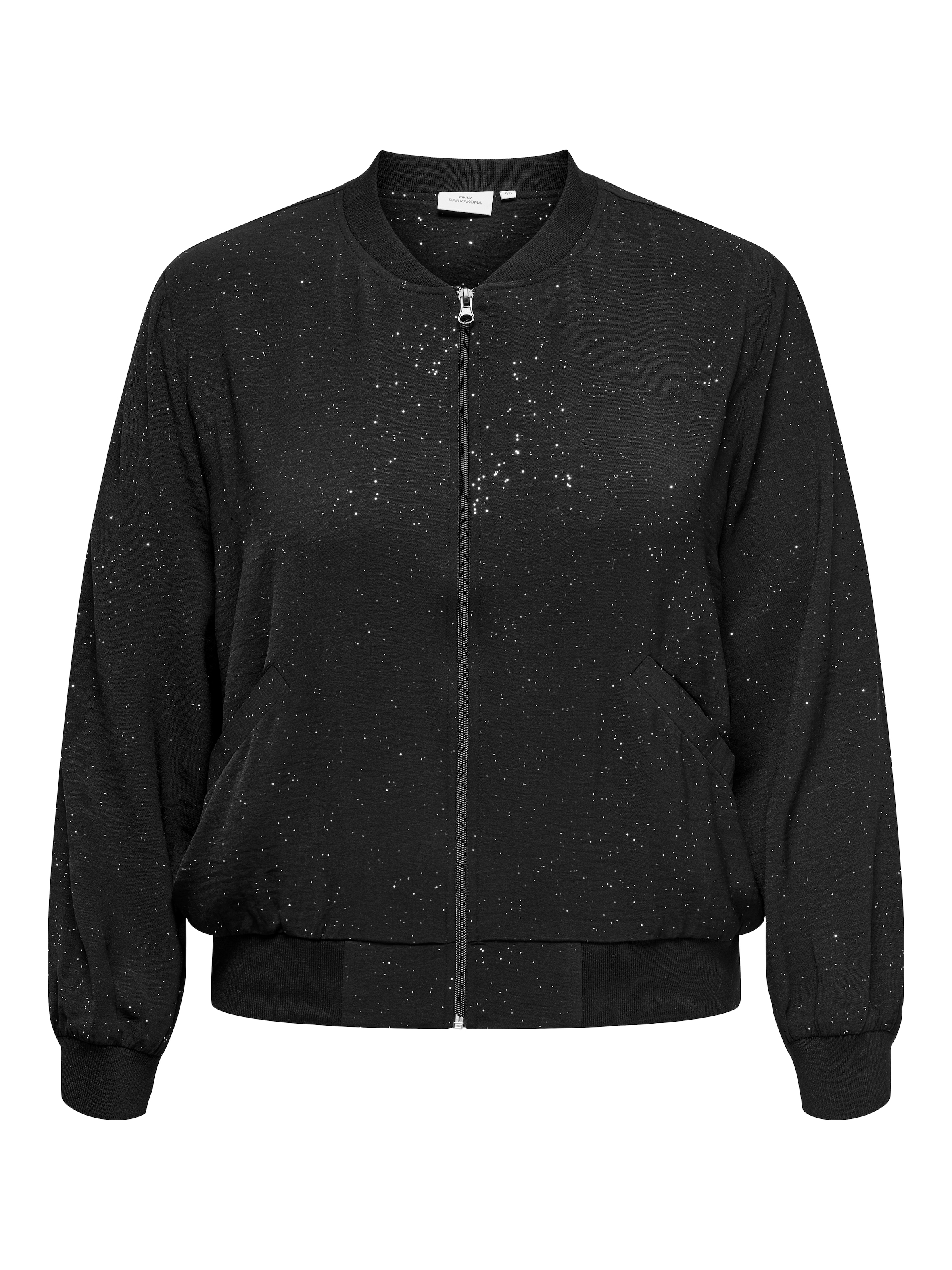 ONLY CARMAKOMA Blouson »CARJOSEE METTA LIFE LS BOMBER WVN« mit Glitzer Effekt