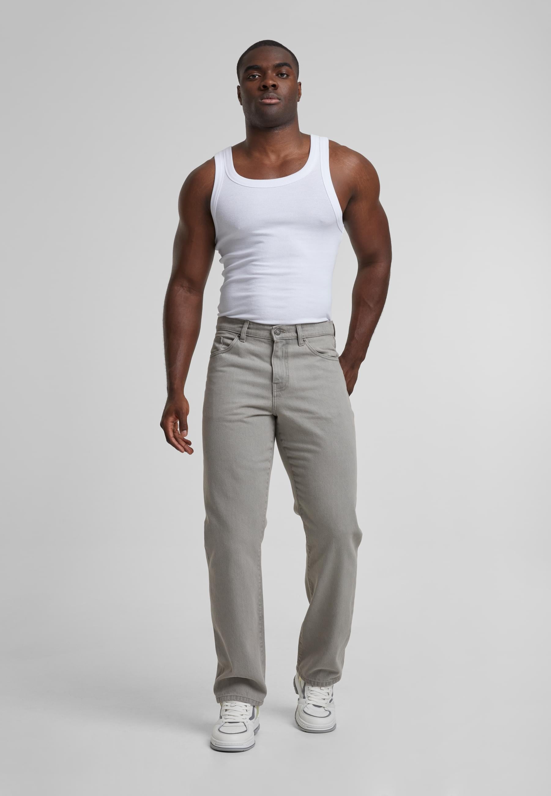 URBAN CLASSICS Bequeme Jeans »Urban Classics Straight Fit Denim«