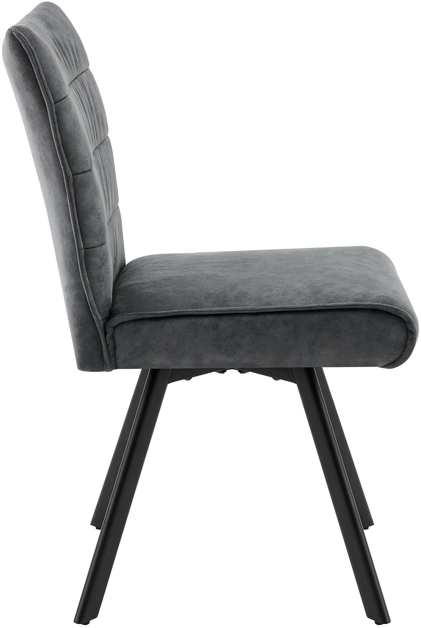 byLIVING Esszimmerstuhl »ROBBIE« (Set) 2 Stk.Microfaser, 360° drehbar, Taschenfederkern,Steppung Rücken, Keder