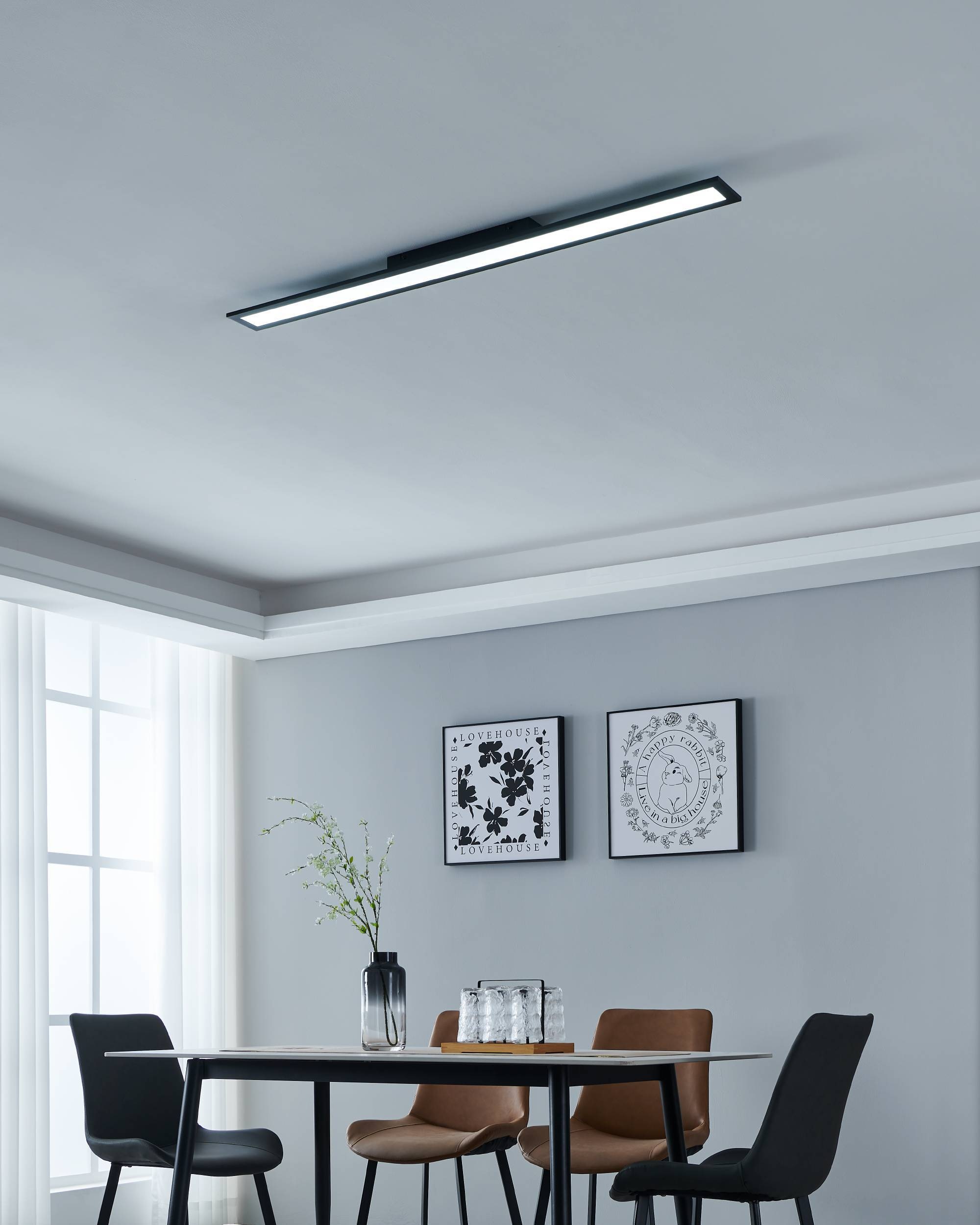 EGLO Deckenleuchte »SALOBRENA-Z« in schwarz aus Alu, Stahl / inkl. LED fest integriert - 33,5 Watt