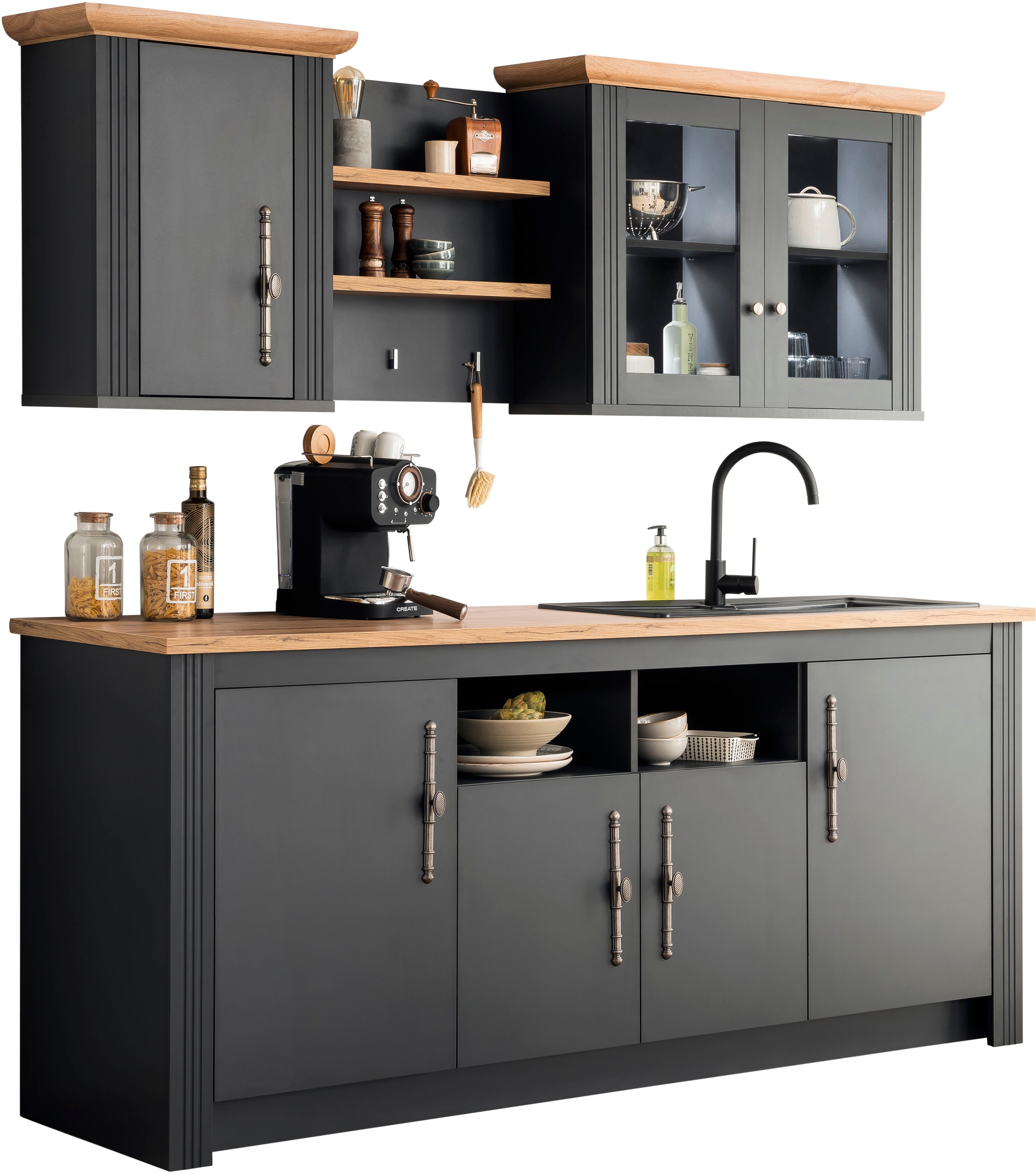 OTTO home Küche "KS-Westminster" Breite 204 cm, ohne E-Geräte günstig online kaufen