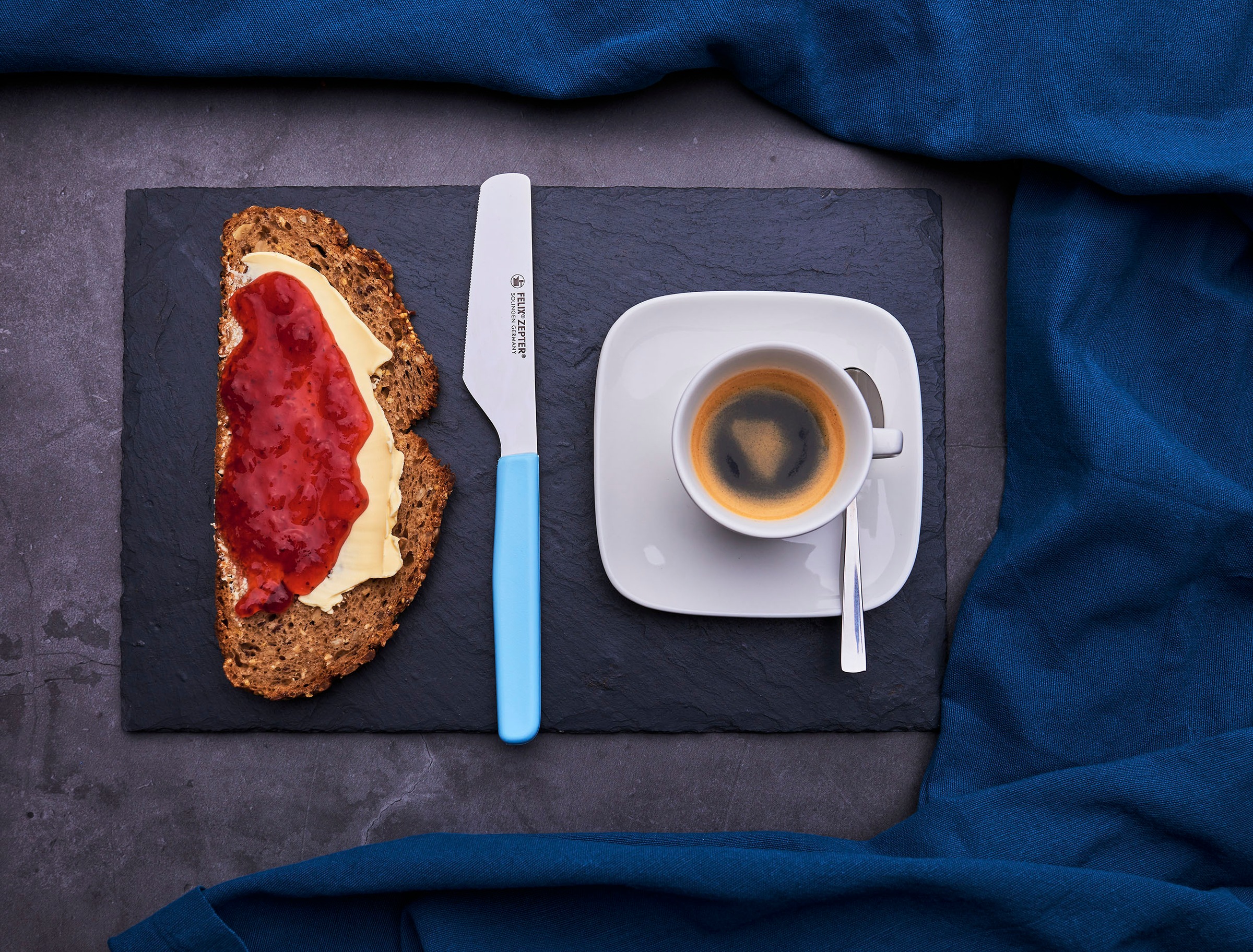 Felix Solingen Brotzeitmesser »Brunchmesser«, (Set, 2 tlg.), X50 CrMoV15 Klingenstahl, hochglanz