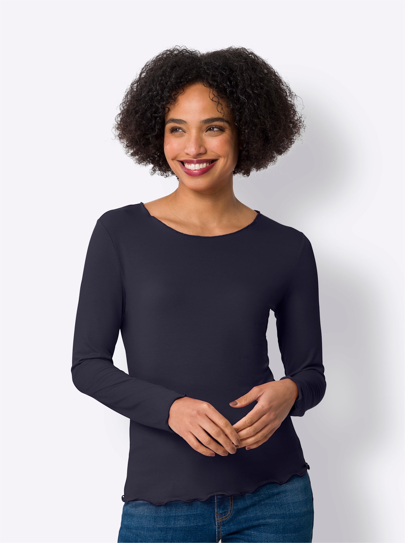 Thumbnail - heine Langarmshirt "Doppelpack Shirts" 2 Stk.