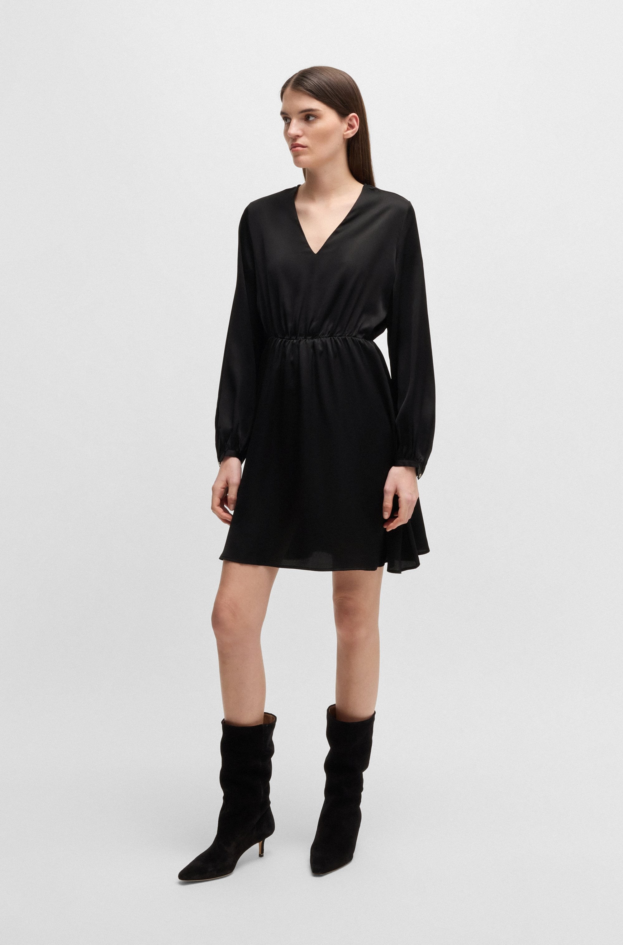 BOSS ORANGE Blusenkleid »C_Doria«, in A-Linien Form