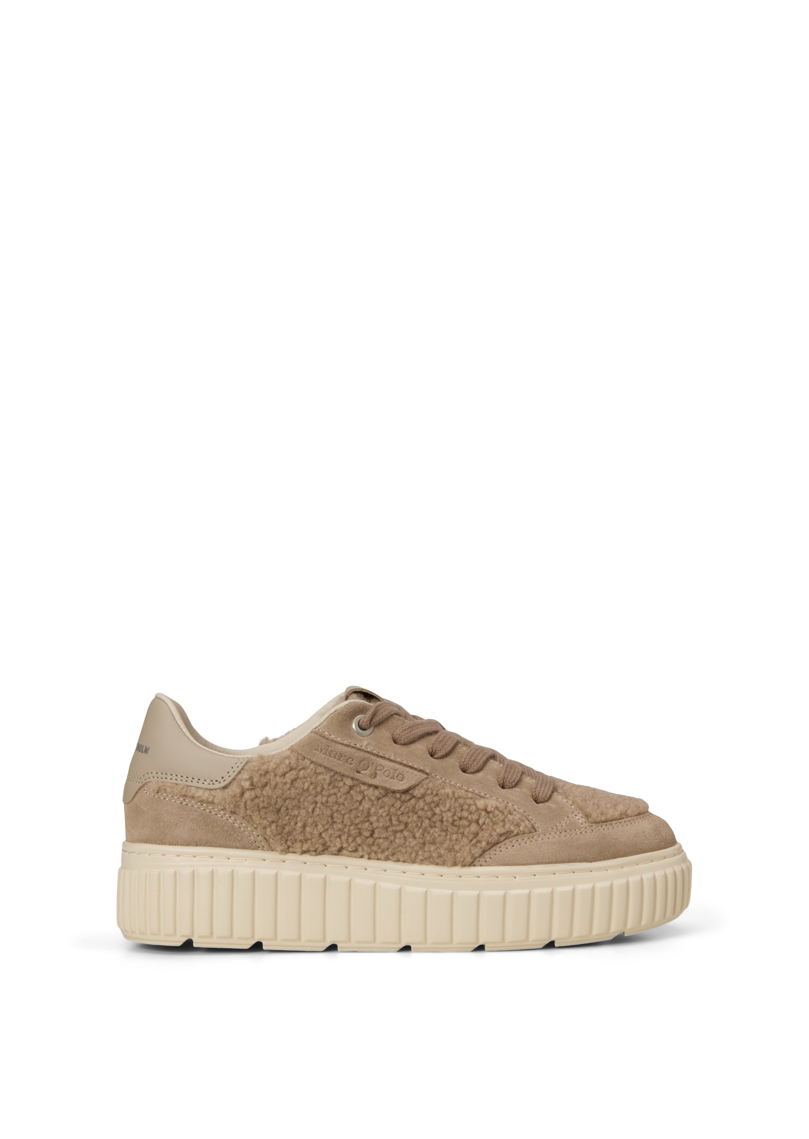 Marc O'Polo Sneaker »aus Teddyfell mit Echtleder-Details«