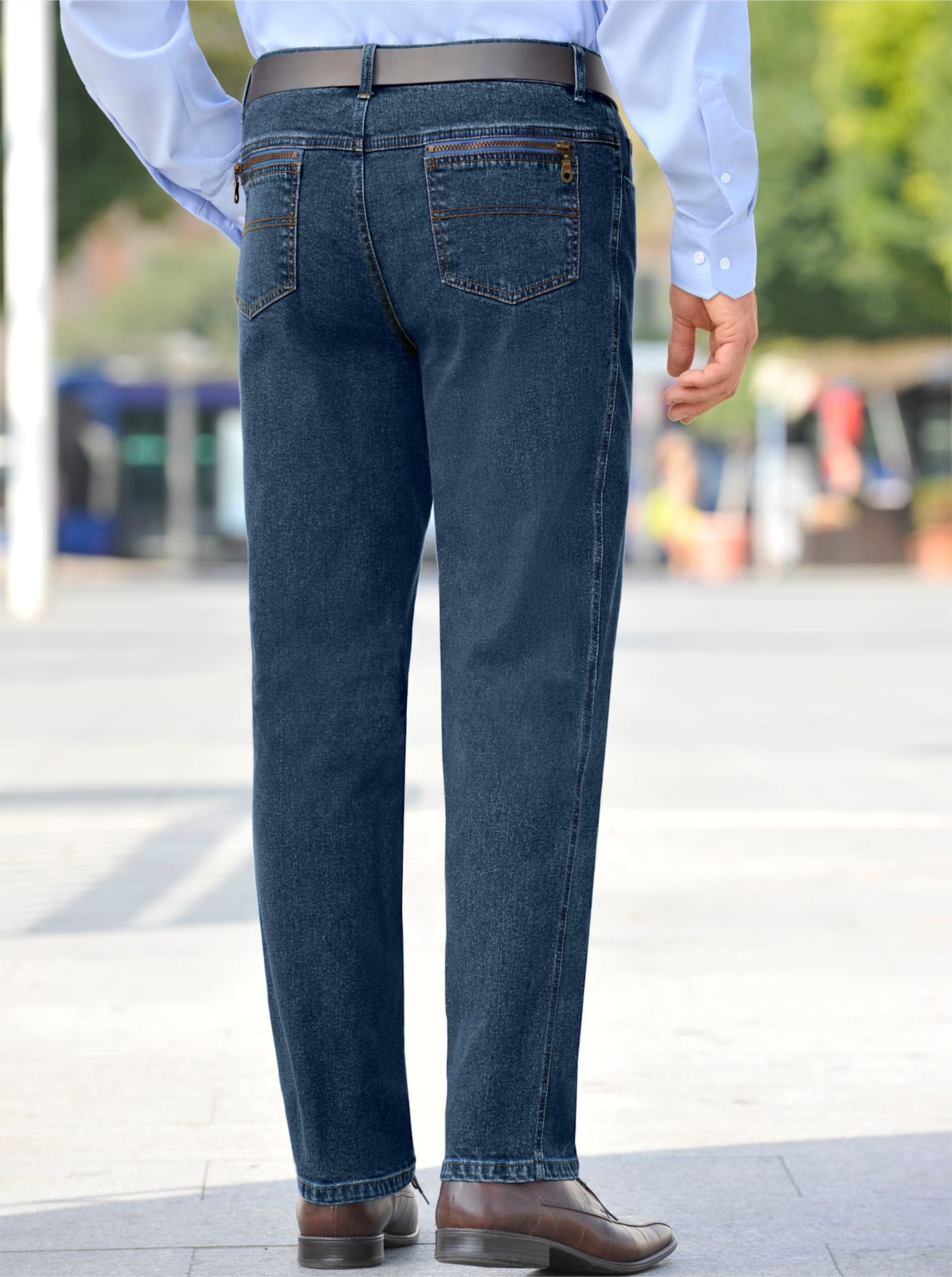 Classic Dehnbund-Jeans, (1 tlg.)