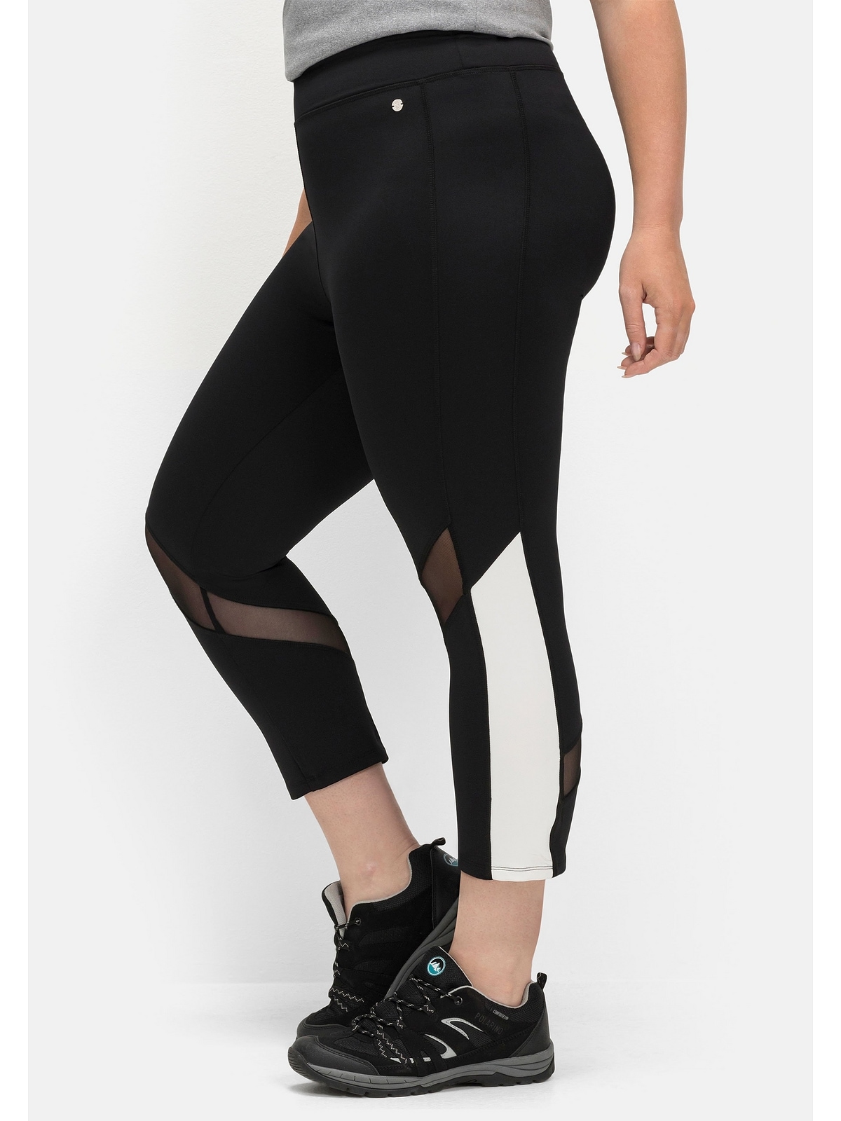 Sheego Leggings »Große Größen«, aus Funktionsmaterial, mit Mesh-Einsatz