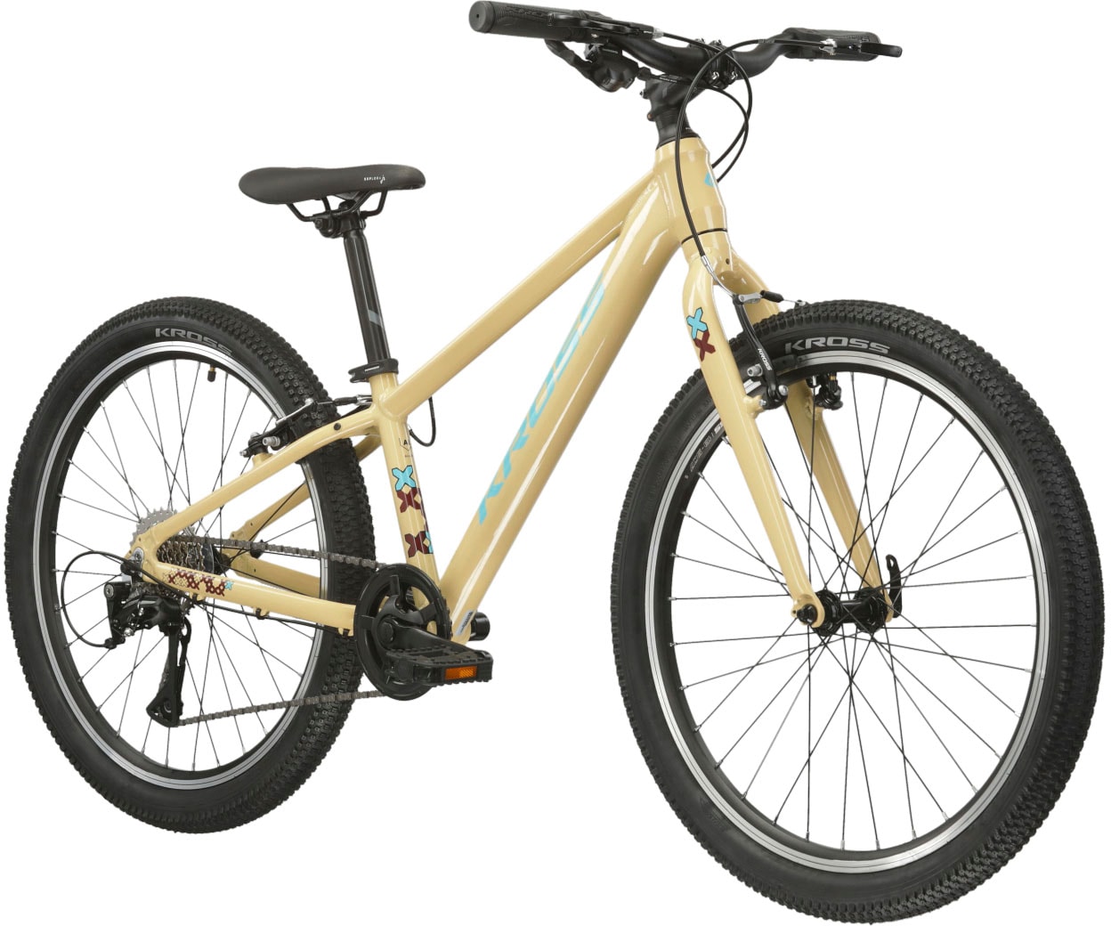 Kross Kinderfahrrad »Kinder-MTB Level Jr 1.0«, 8 Gang, Shimano, TOURNEY TX800 Schaltwerk, Kettenschaltung