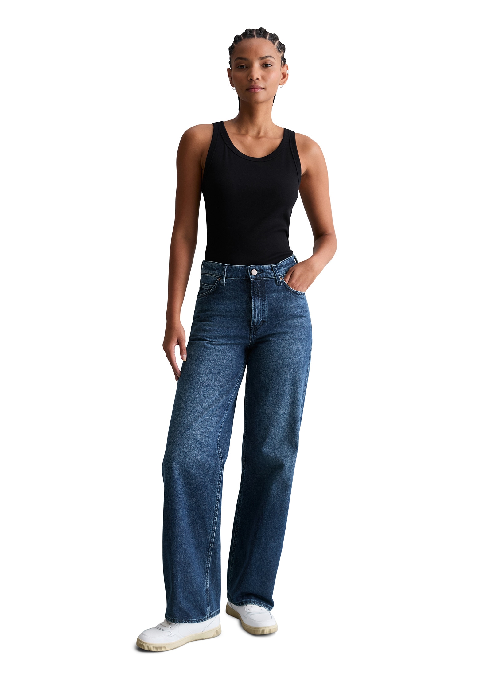 Marc O'Polo DENIM Weite Jeans »aus Baumwolle ohne Stretch«