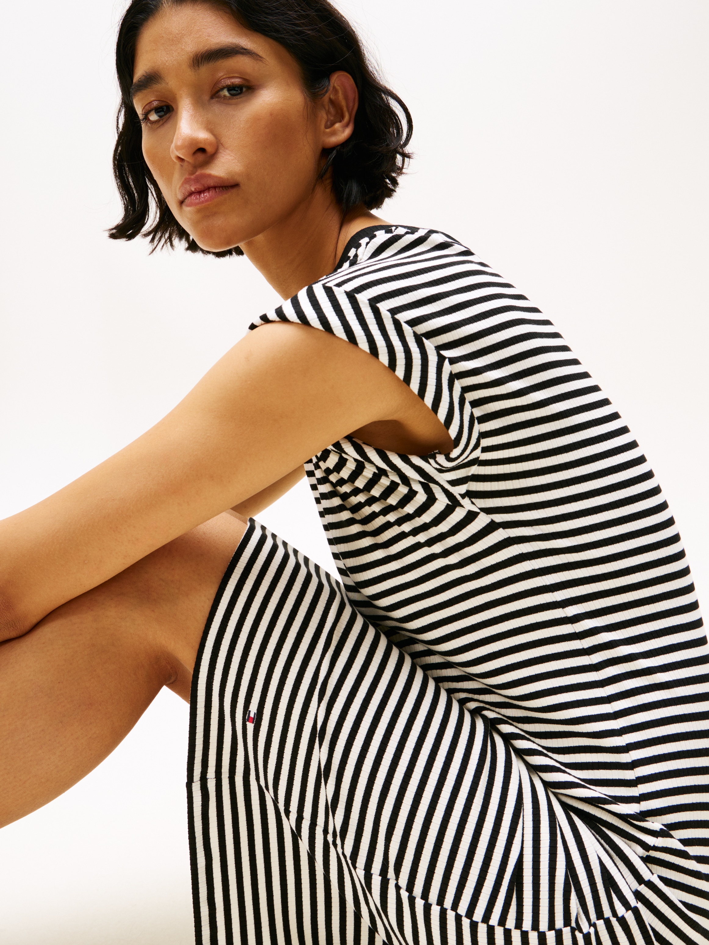 Tommy Hilfiger Shirtkleid »RIB SHORT REG TEE DRS«