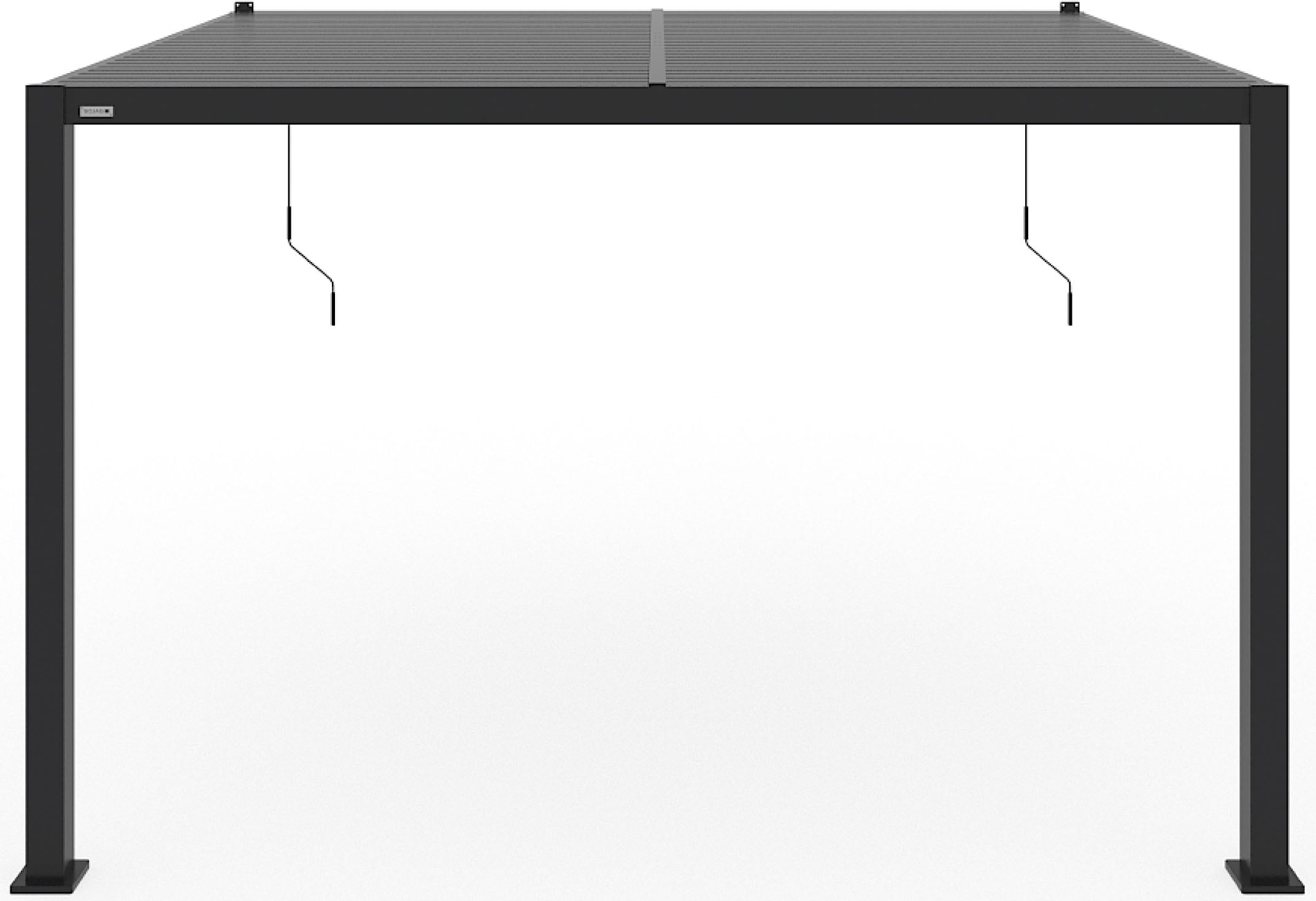 Sojag Terrassendach »Terrassenüberdachung Hana 1013 Schwarz« Mit individuell verstellbaren Lamellen