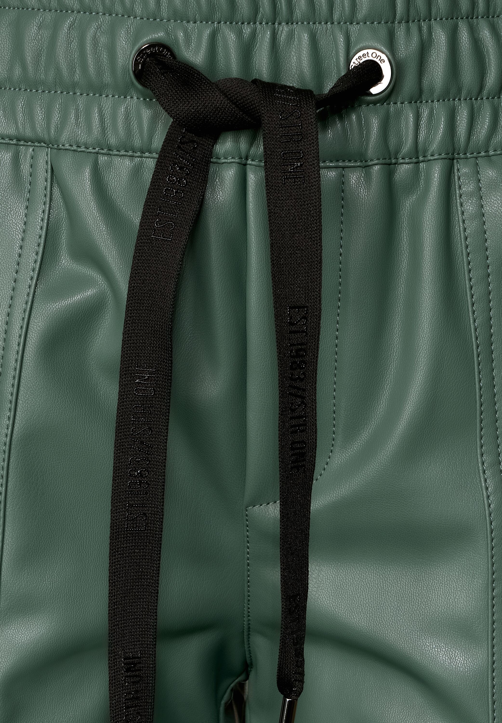 STREET ONE Lederhose, Middle Waist
