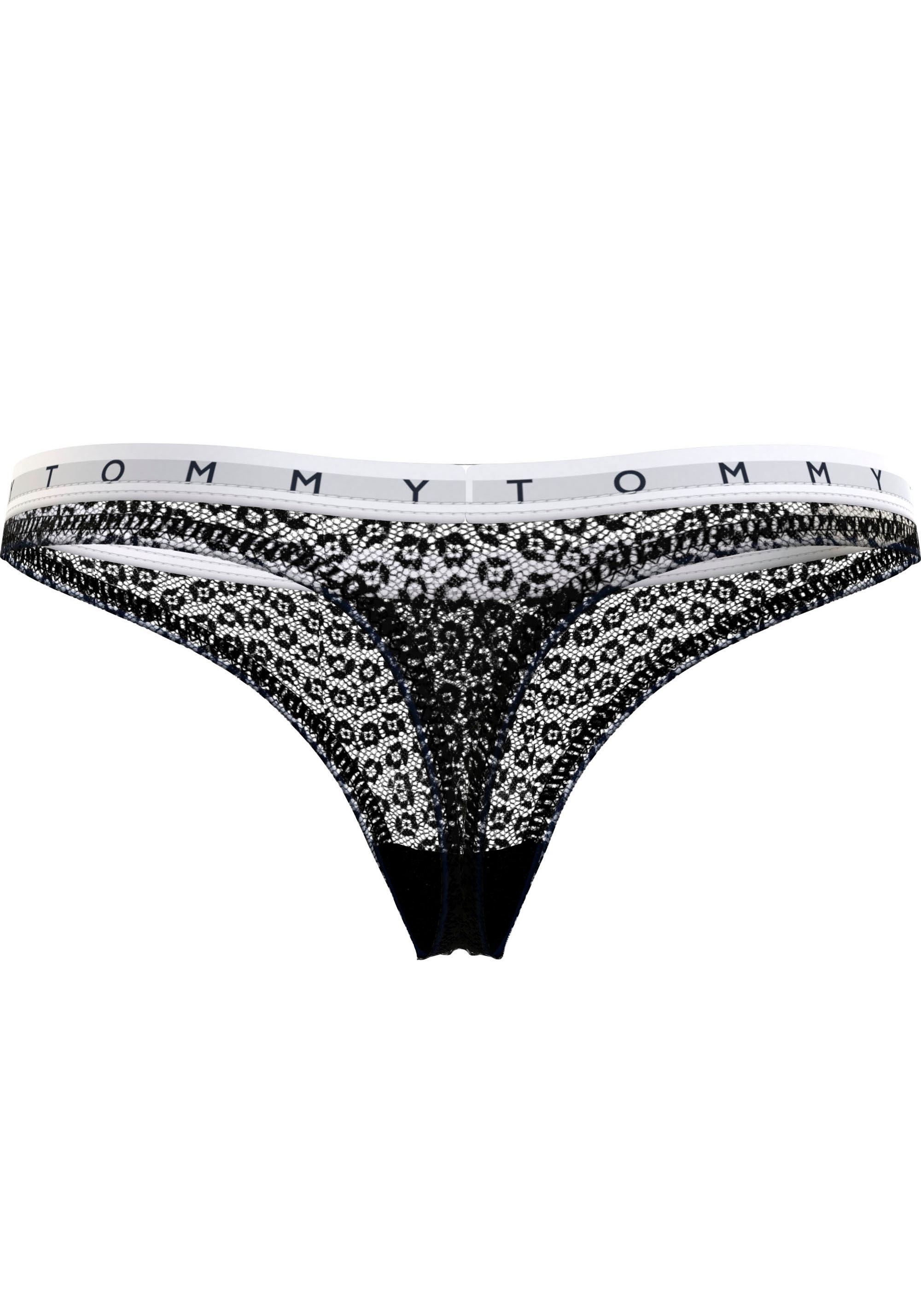 Tommy Hilfiger Underwear Tanga, (Set, 3 St., 3er-Pack), mit Logo auf dem Taillenbund