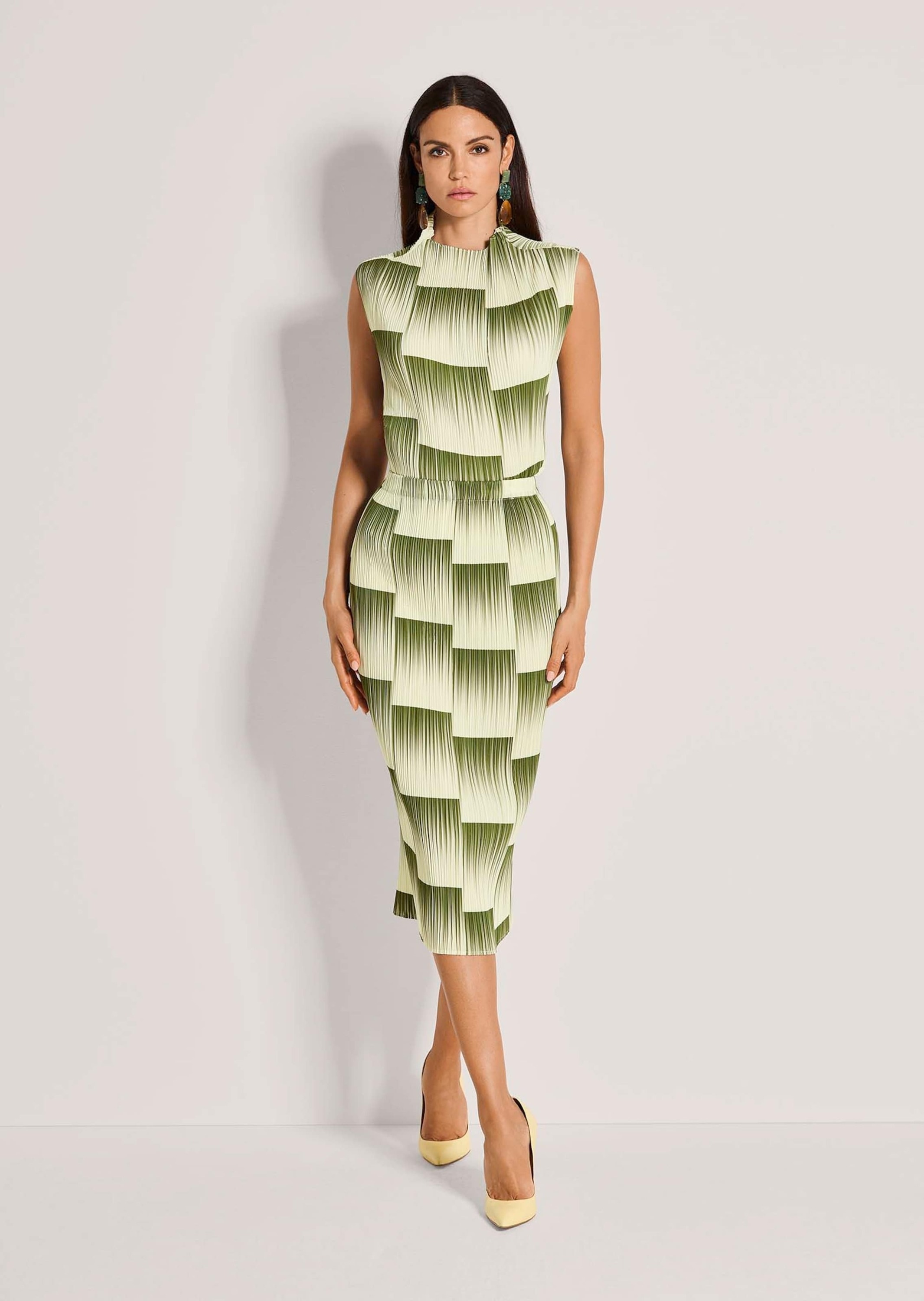 MADELEINE Midirock "Midirock Plisseerock mit grafischem Muster" Plissee-Dru günstig online kaufen