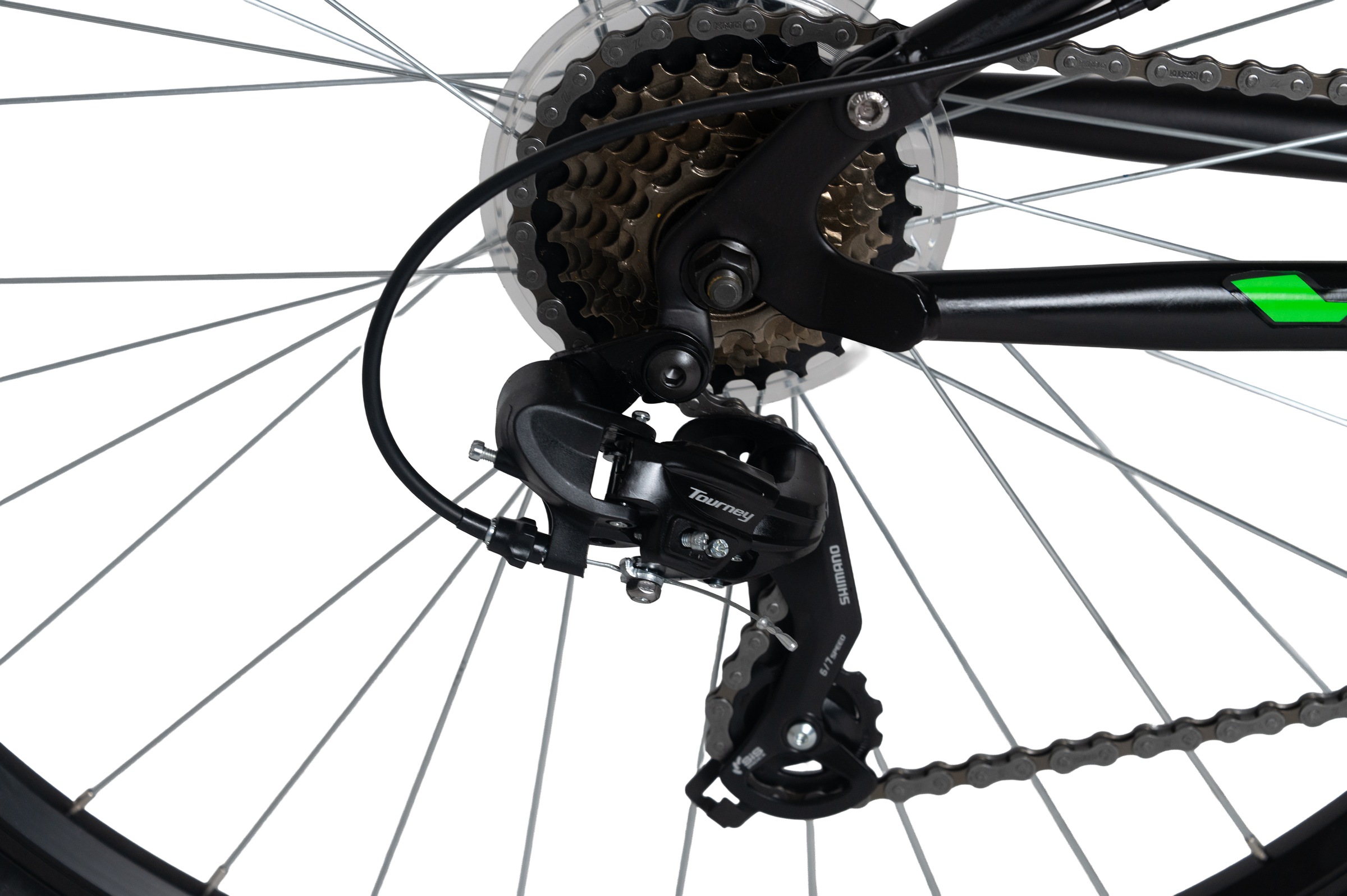 WYLD Mountainbike »WYLD Mountainbike Fully 29'' Scrawler schwarz-grün 21 Gänge RH 51 cm« 21 Gang Shimano Tourney Schaltwerk Kettenschaltung