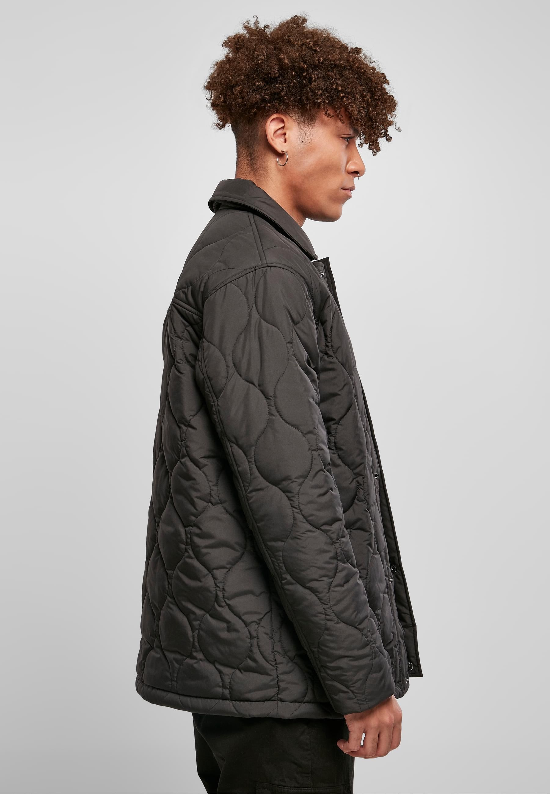 URBAN CLASSICS Allwetterjacke »Urban Classics Herren Quilted Coach Jacket« 1 Stk. tlg. ohne Kapuze