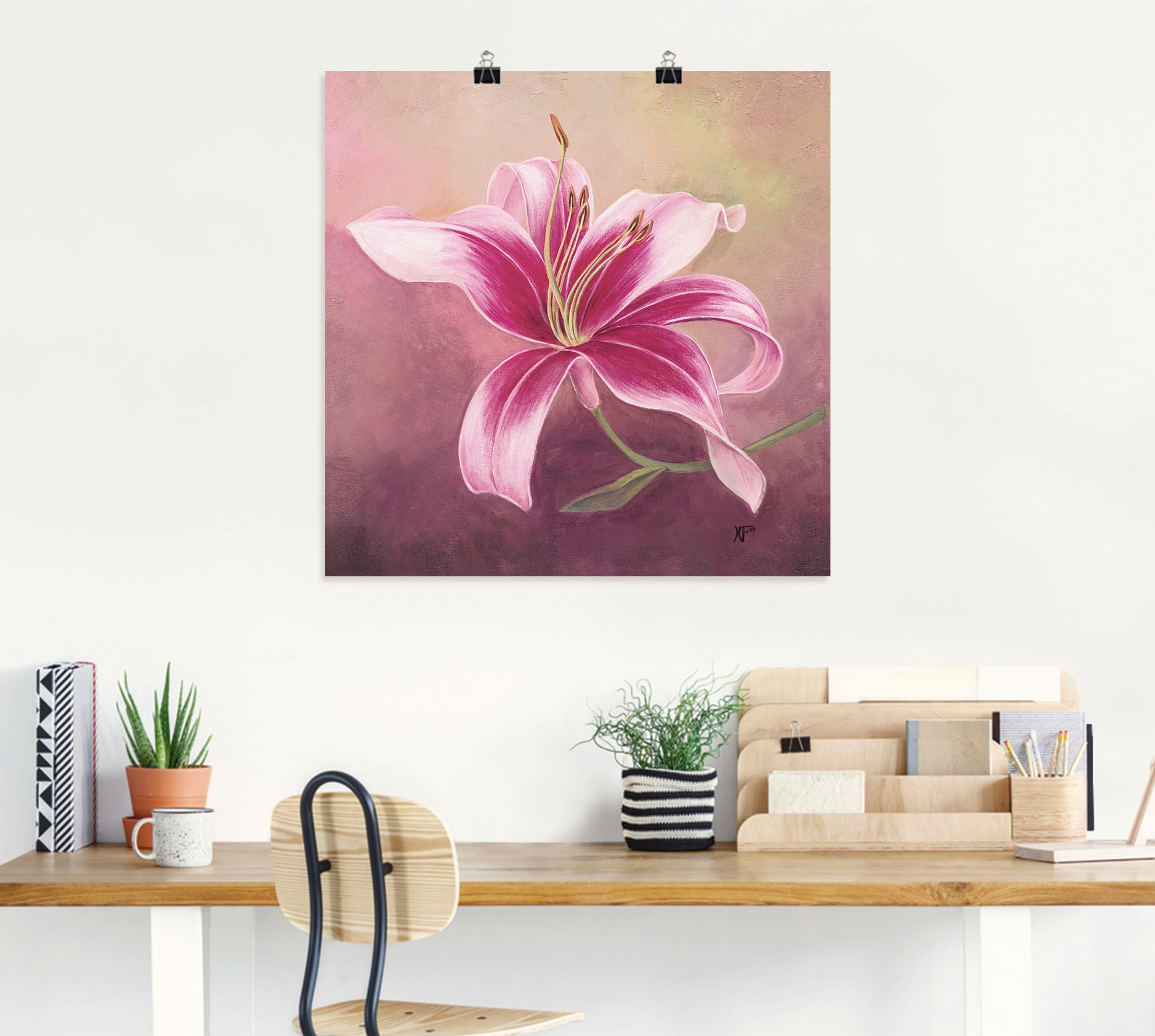 Artland Wandbild »Frühe Lilie«, Blumen, (1 St.), als Leinwandbild, Poster in verschied. Größen