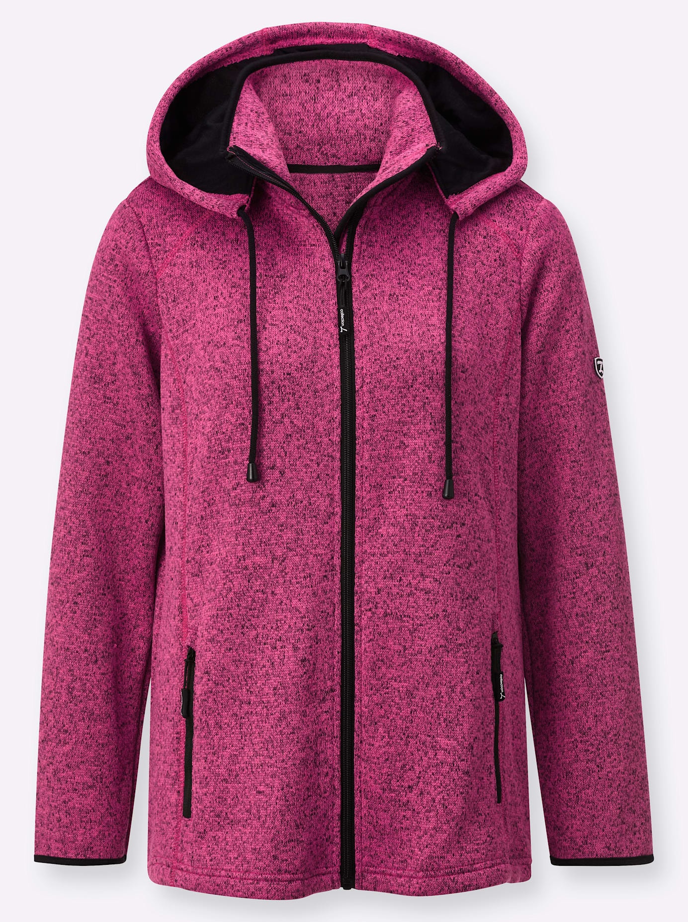 Casual Looks Fleecejacke, mit Kapuze