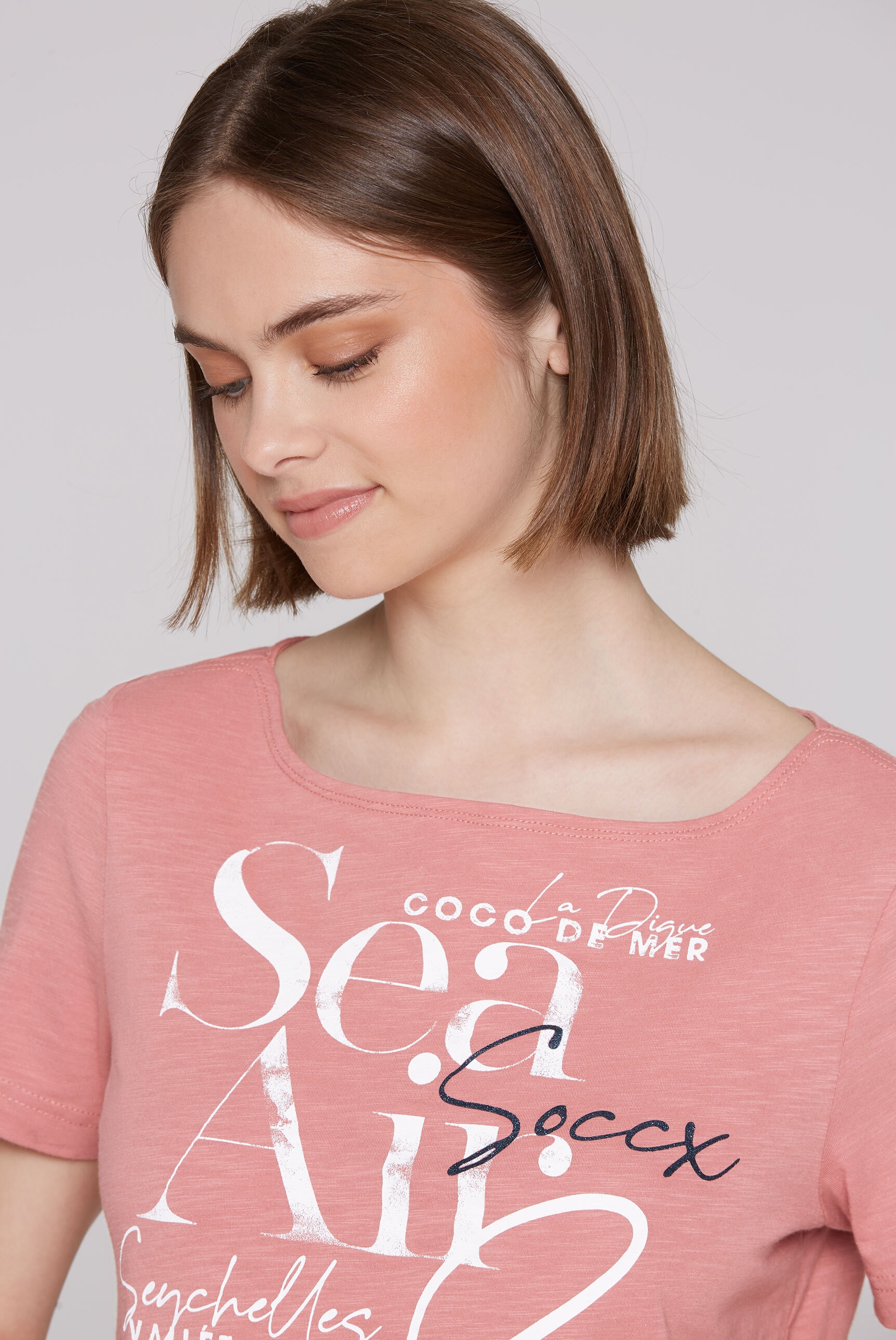 SOCCX Rundhalsshirt, aus Baumwolle