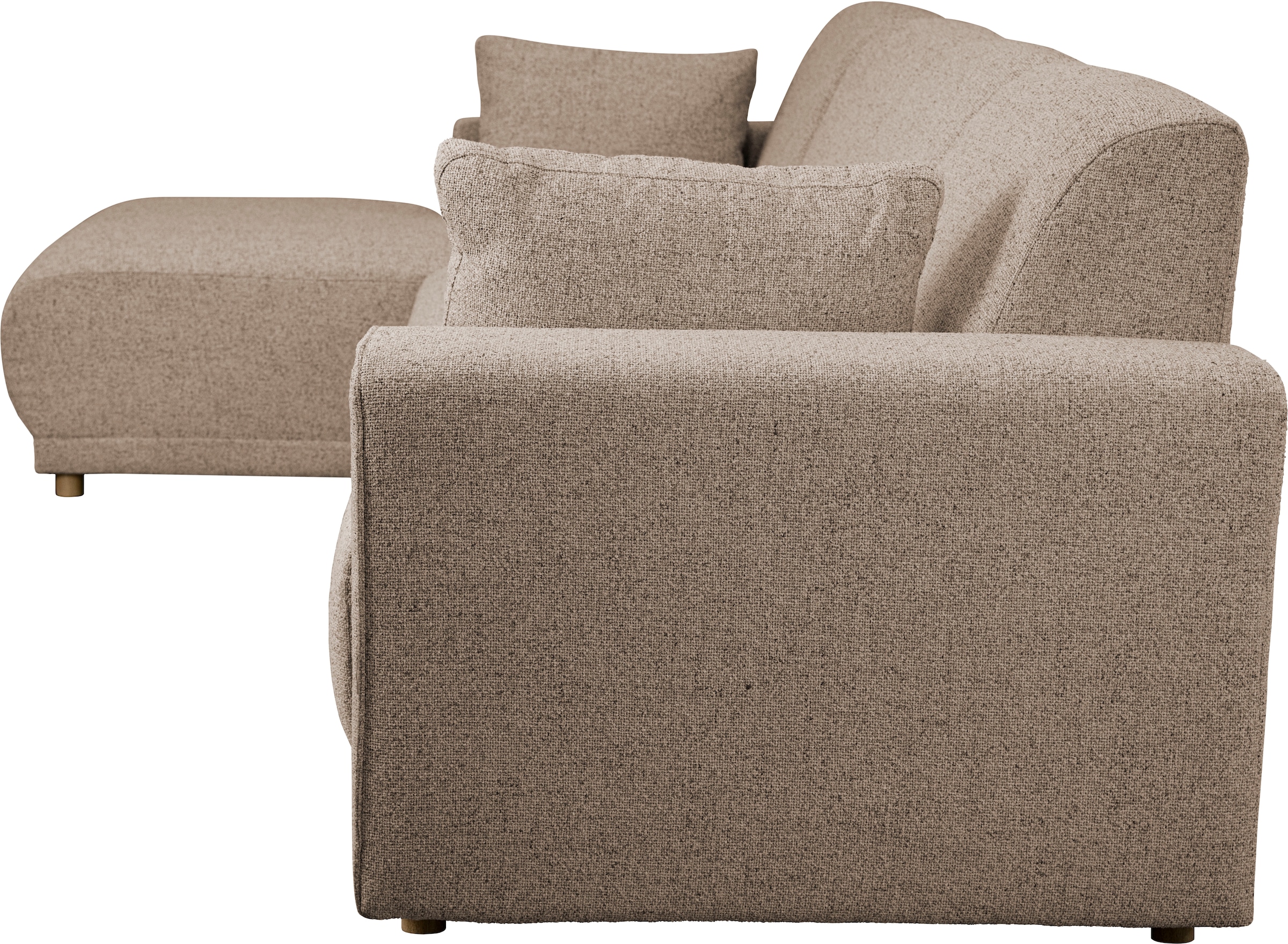 Home affaire Ecksofa »LEMPS wahlweise Recamiere links oder rechts L-Form«, incl. Zierkissen, Stellmaße 297x162 cm