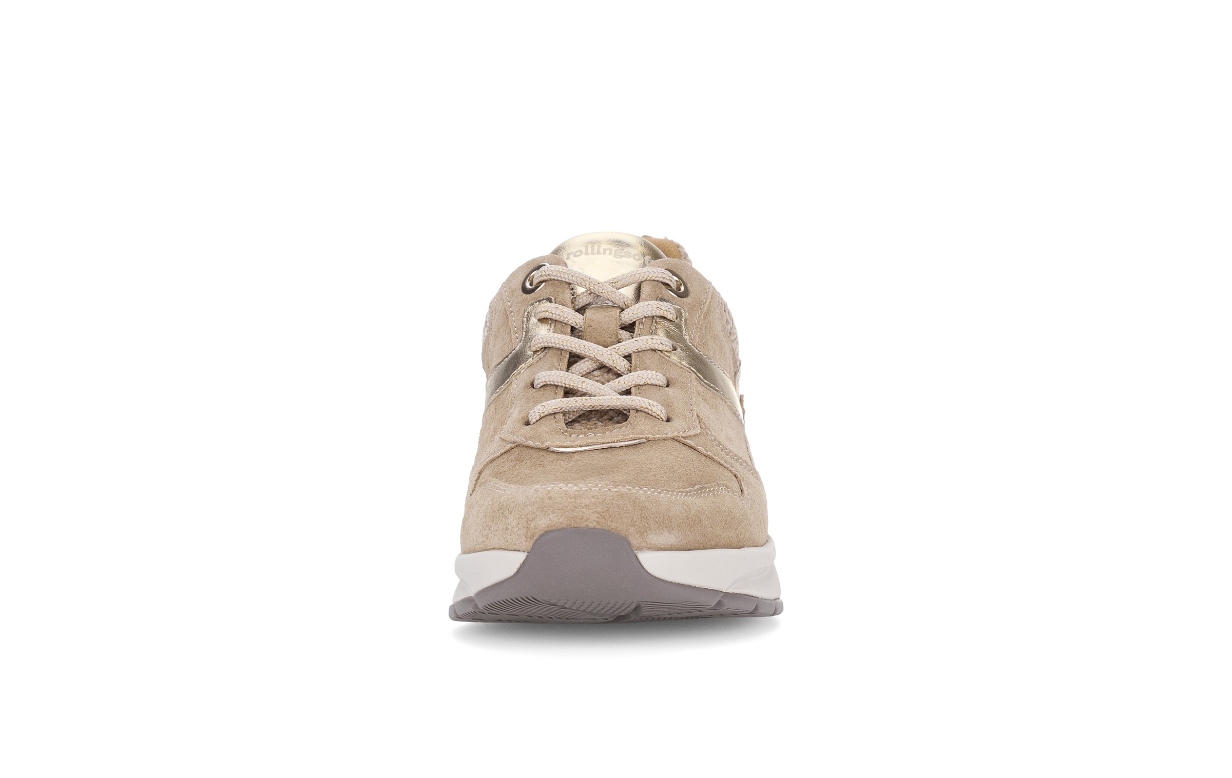 rollingsoft Keilsneaker  Freizeitschuh, Halbschuh, Schnürer mit Kontrastbesätzen