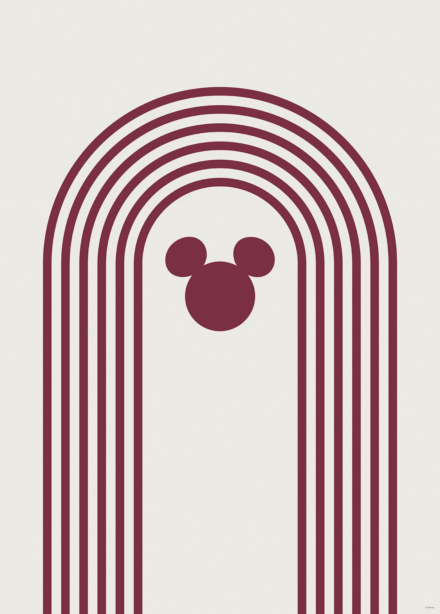 Komar Wandbild "Minimal Mickey", (1 St.), Deutsches Premium-Poster Fotopapi günstig online kaufen