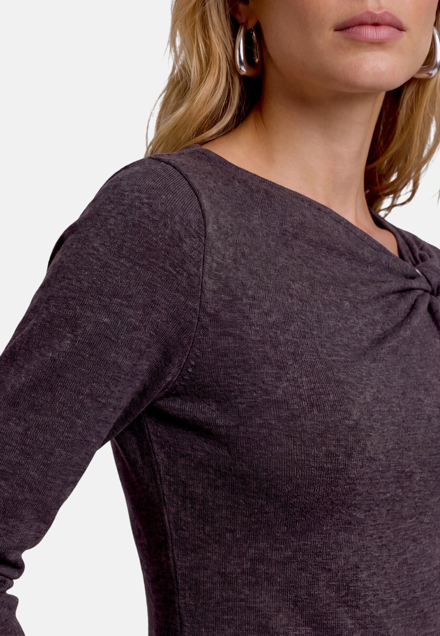 Zero Kurzarmshirt »Damen mit Schnalle« 1 drapiert / gerafft