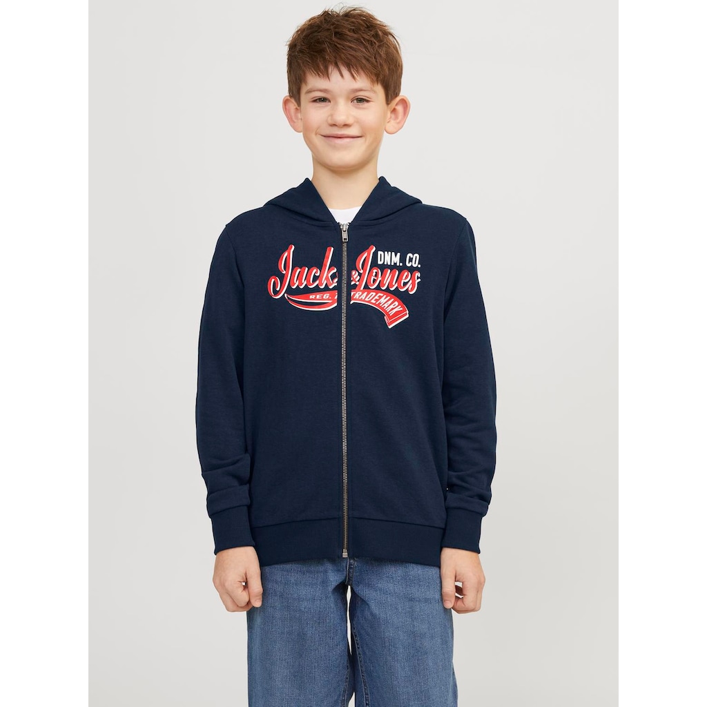 Jack & Jones Junior Hoodie »JJELOGO SWEAT ZIP 2COL SS24 NOOS JNR«