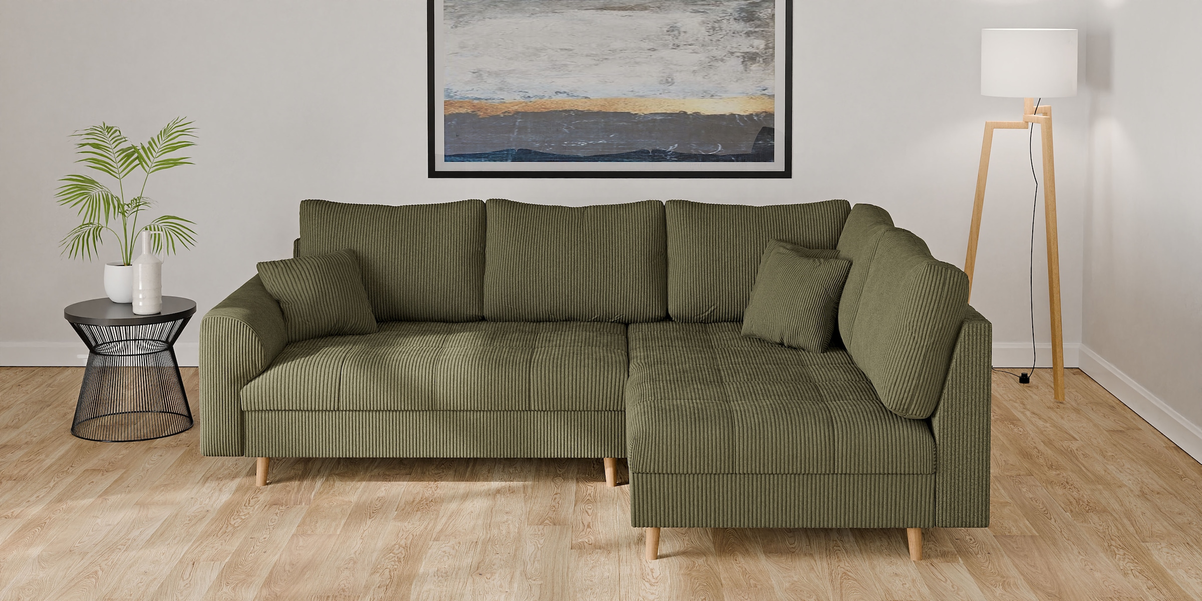 Home affaire Ecksofa "CHARRE L-Form mit Ottomane, Maße B/T/H: 231/161/81 cm günstig online kaufen